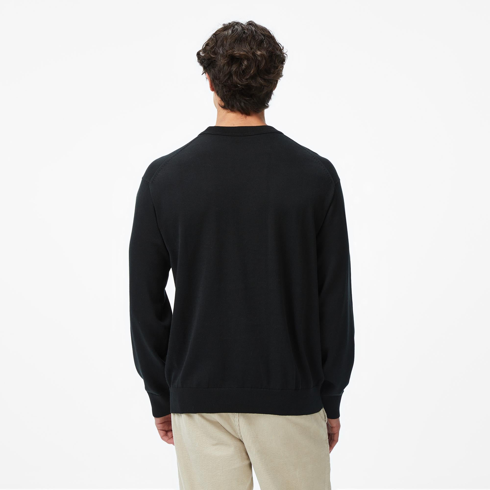 Calvin Klein Cotton Erkek Siyah Triko