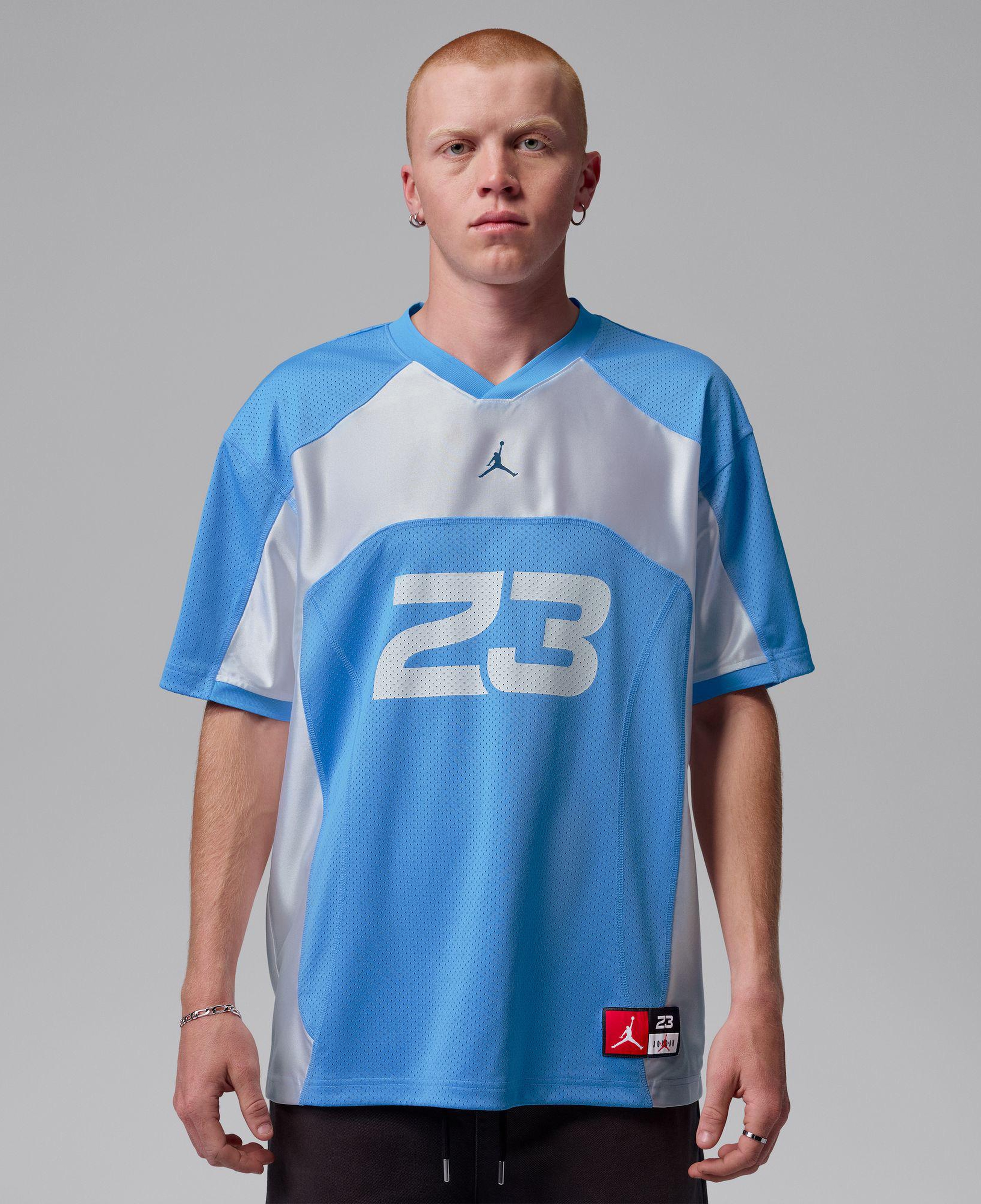 Jordan Flight Jersey Erkek Mavi T-Shirt