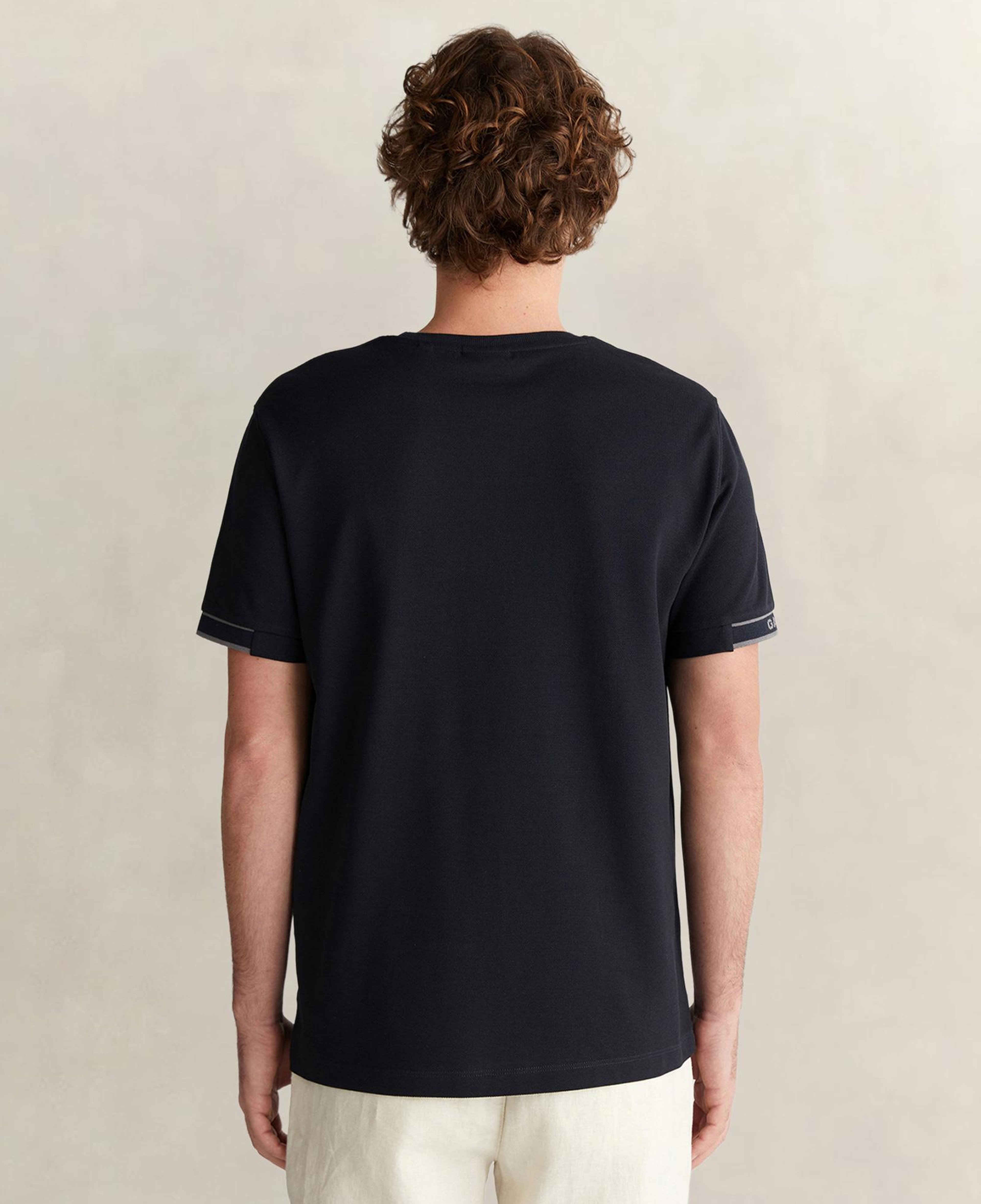 GANT Erkek Siyah Regular Fit T-Shirt