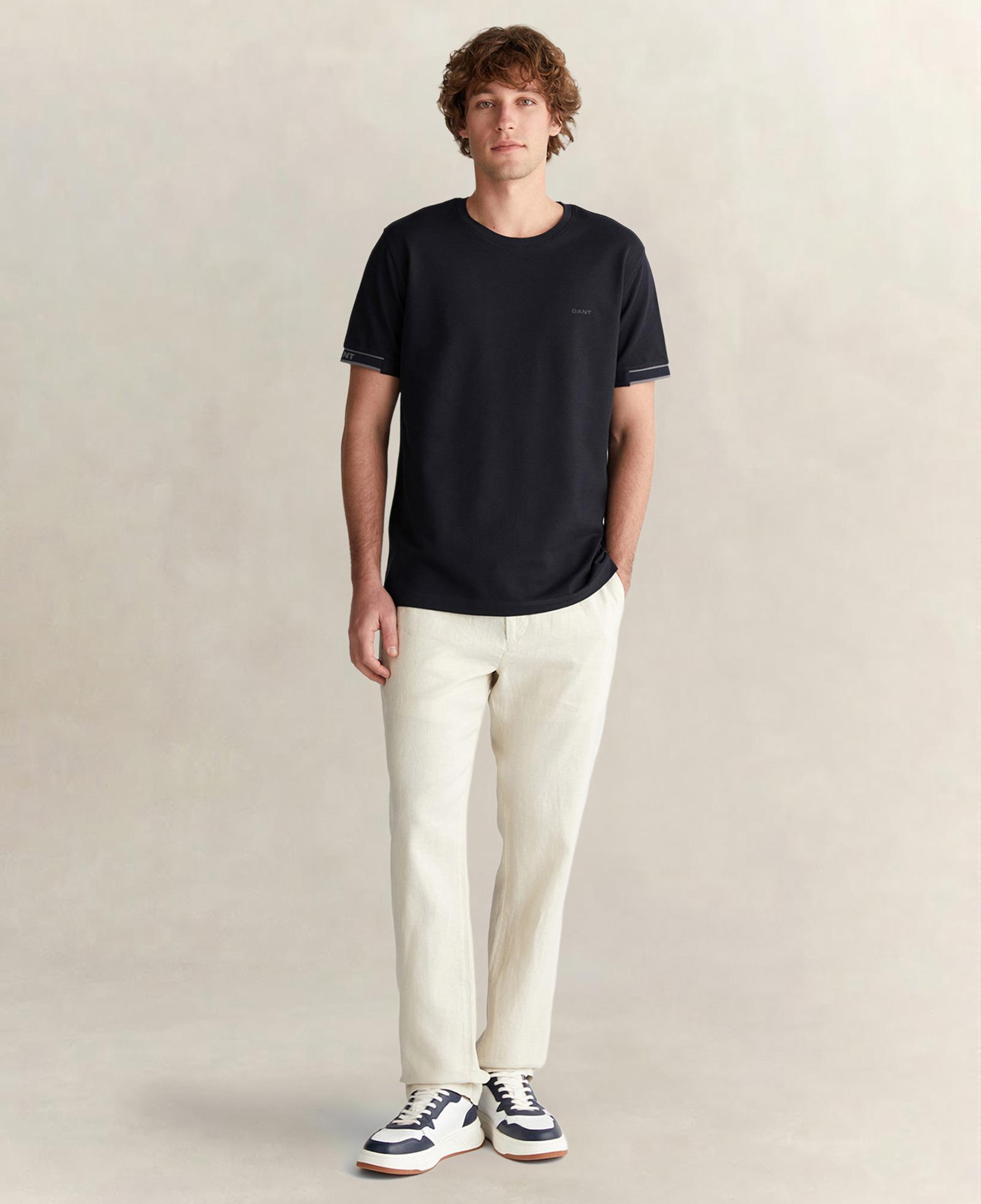 GANT Erkek Siyah Regular Fit T-Shirt