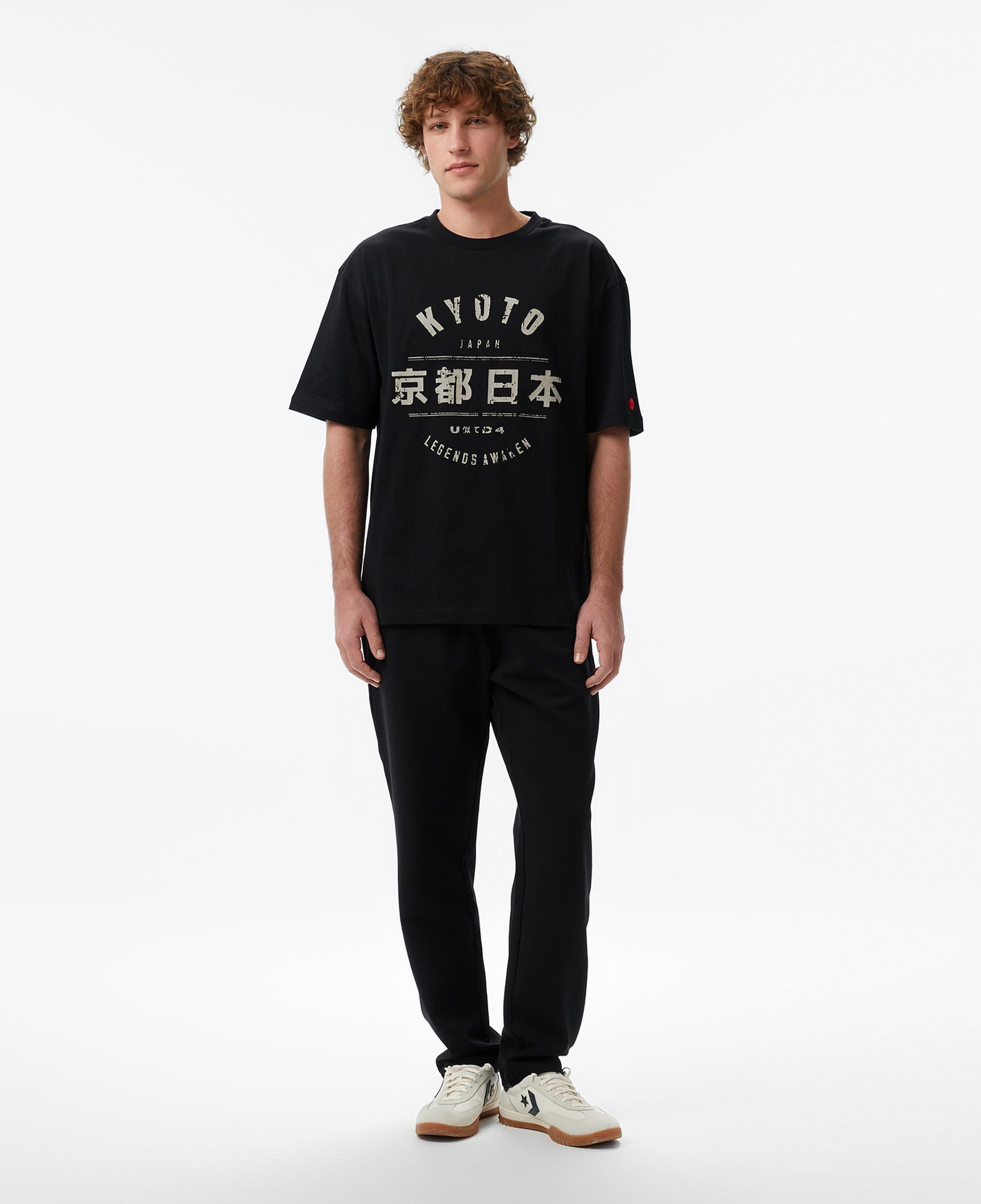UNITED4 Regular Fit Erkek Siyah T-Shirt