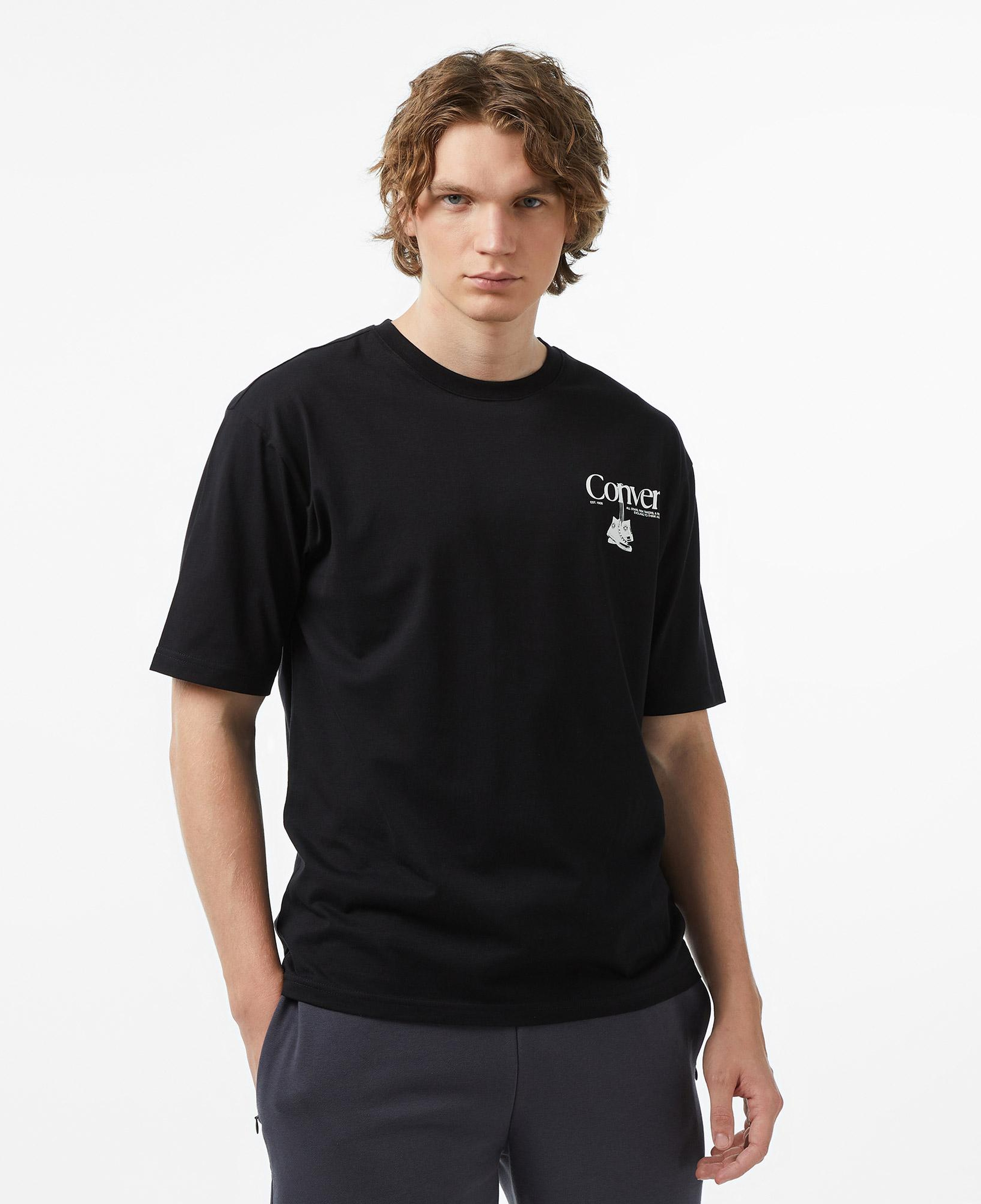 Converse Erkek Siyah Grafik Baskılı T-Shirt