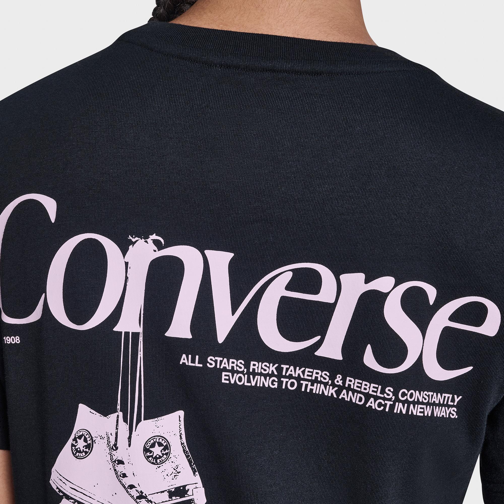 Converse Kadın Siyah T-Shirt