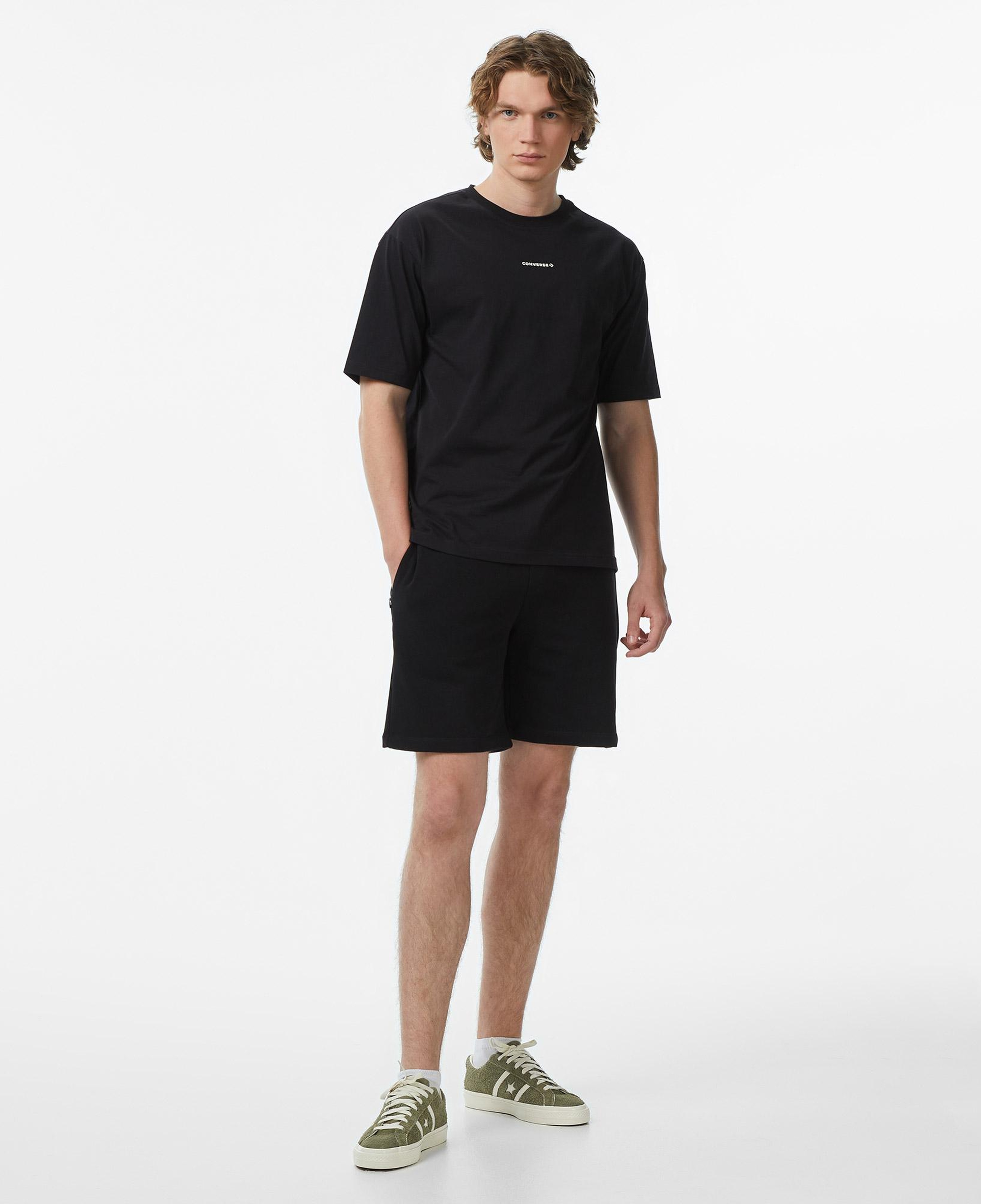 Converse Erkek Siyah Grafik Baskılı T-Shirt