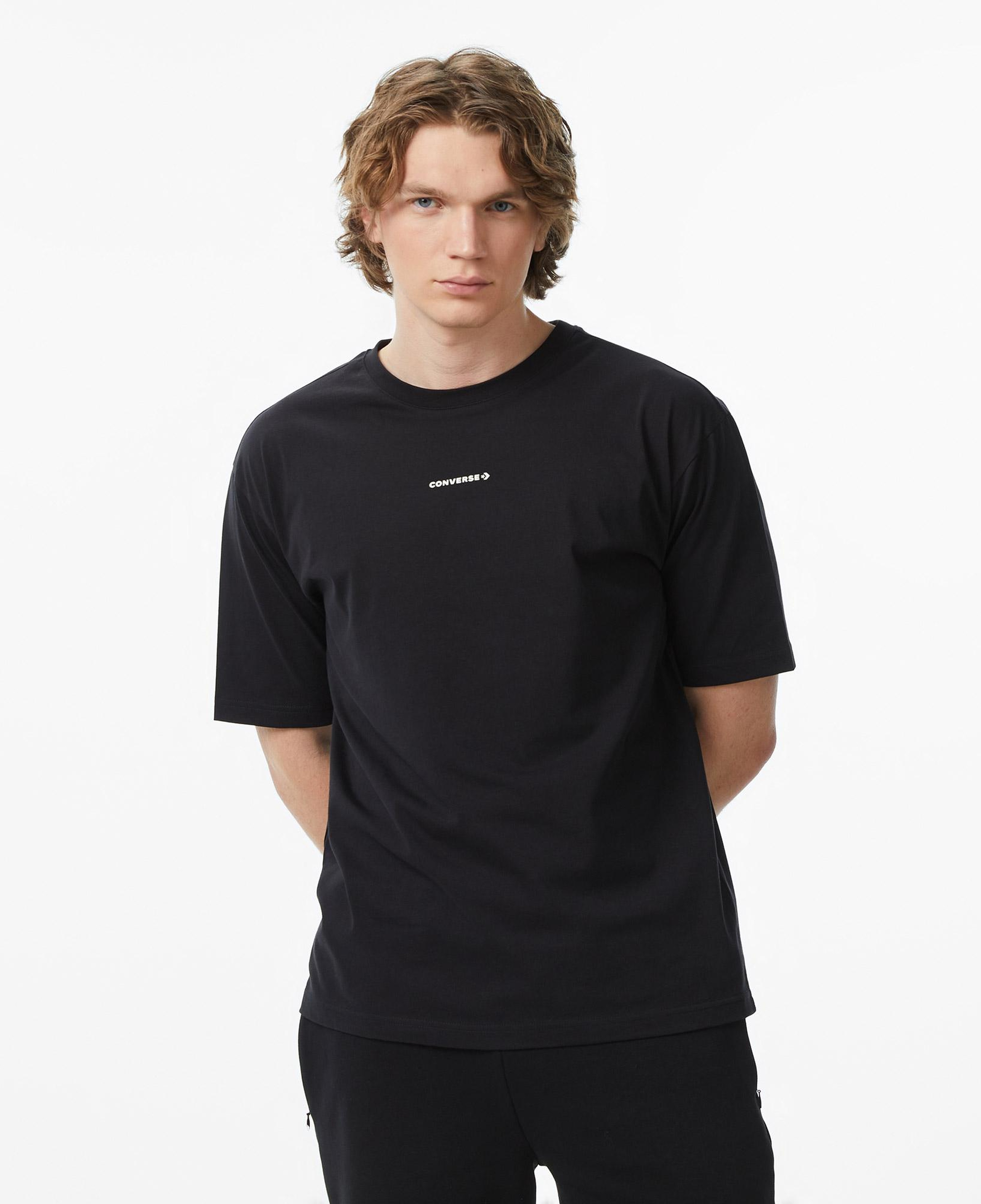 Converse Erkek Siyah Grafik Baskılı T-Shirt