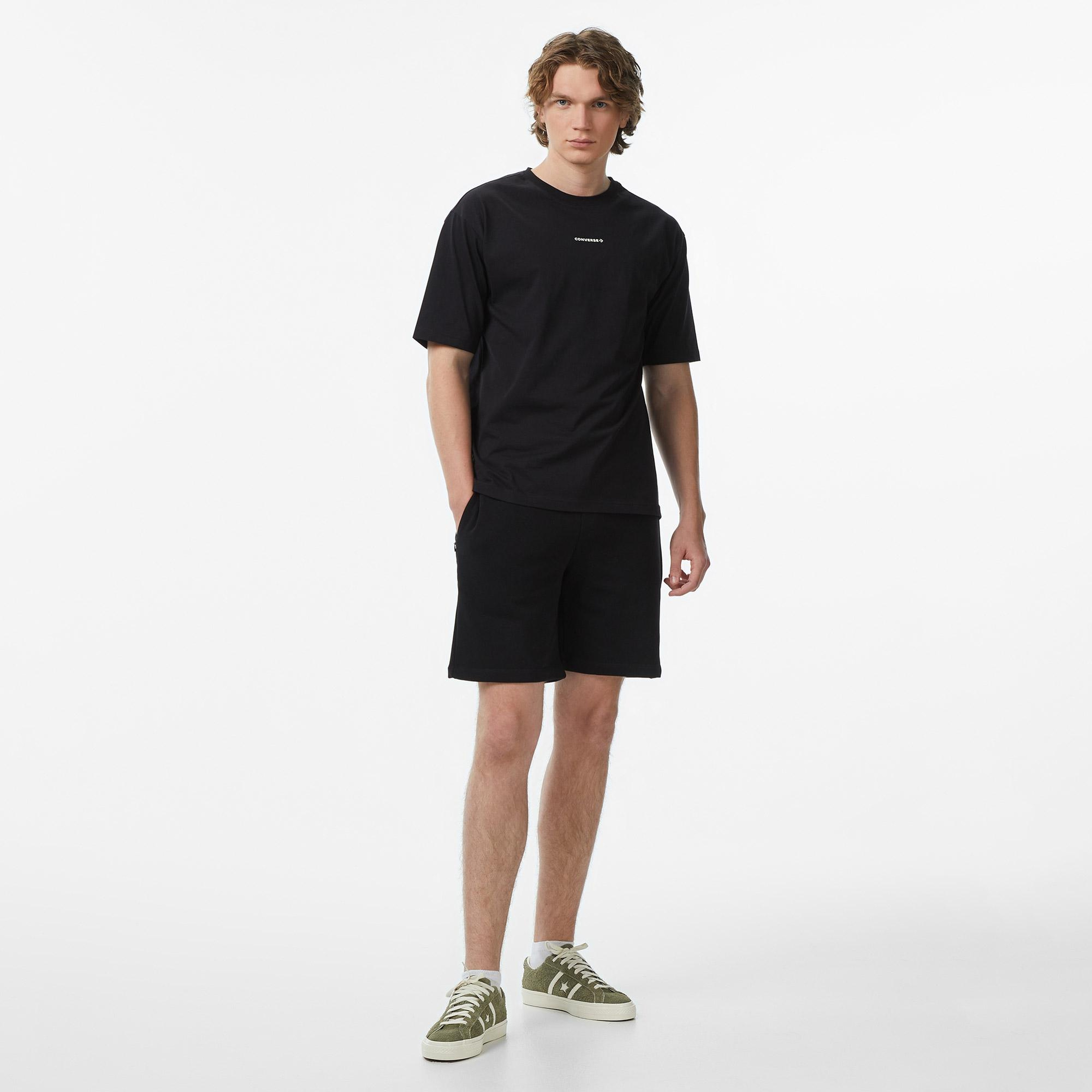 Converse Erkek Siyah Grafik Baskılı T-Shirt