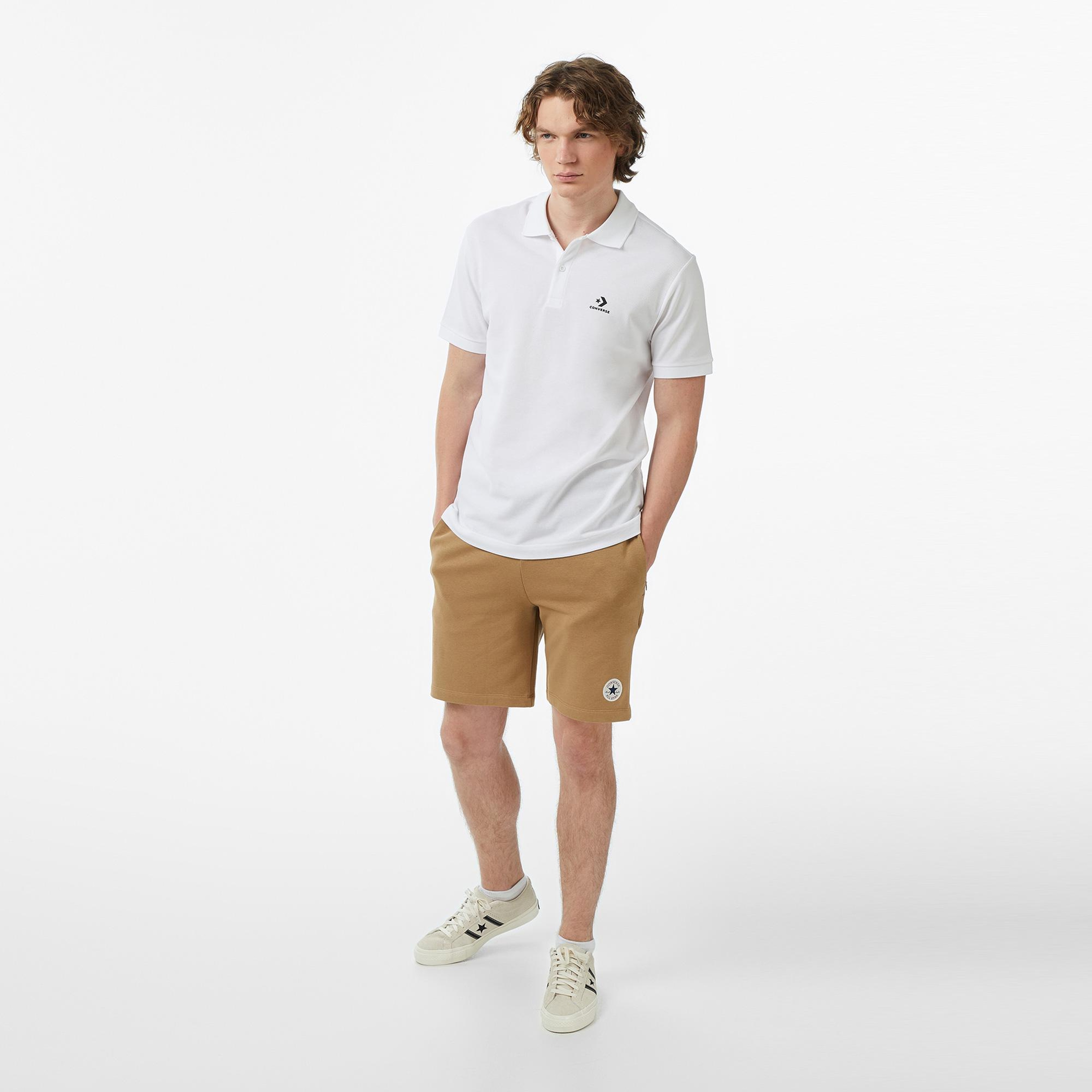Converse Erkek Beyaz Polo Yaka T-Shirt