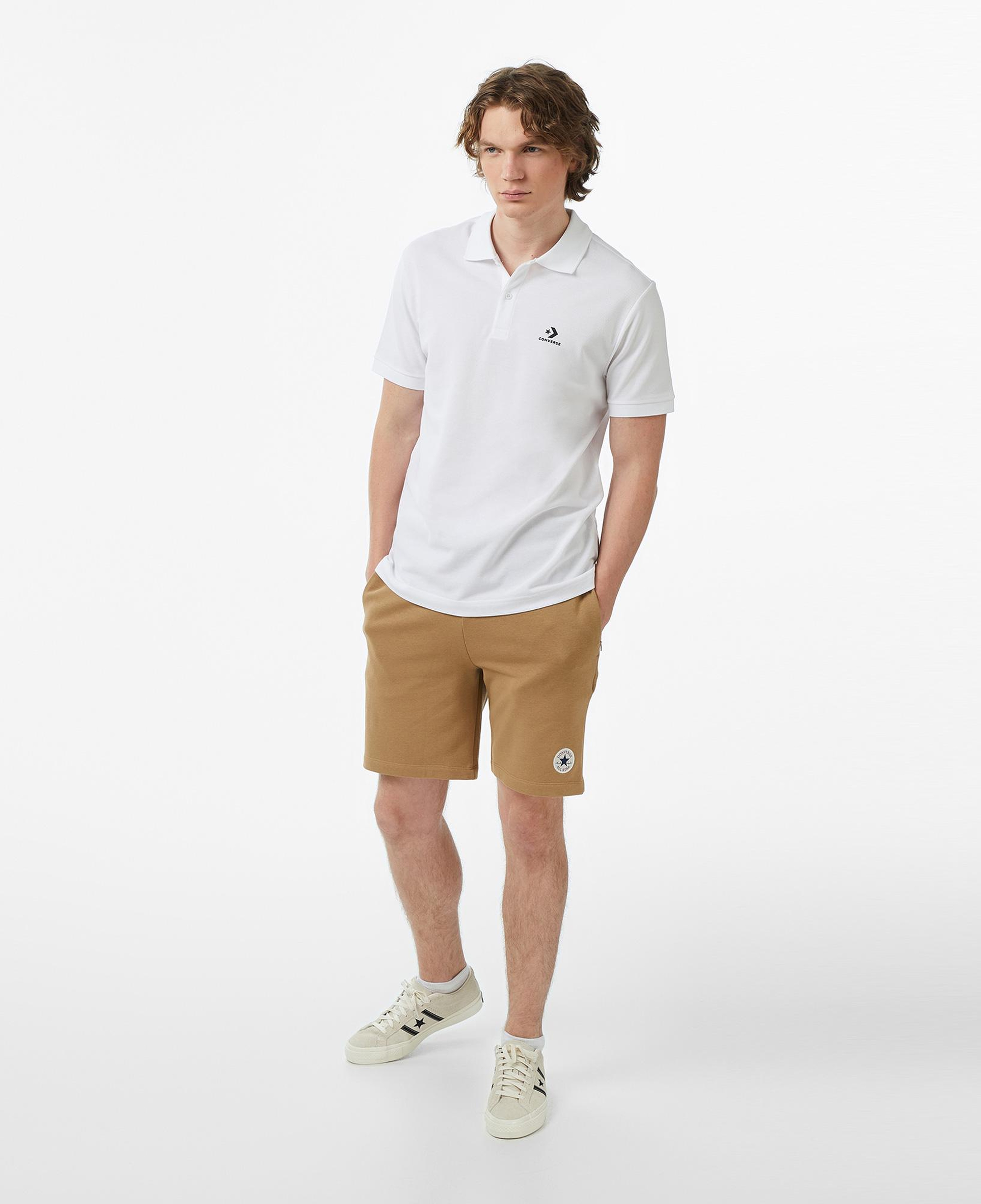Converse Erkek Beyaz Polo Yaka T-Shirt