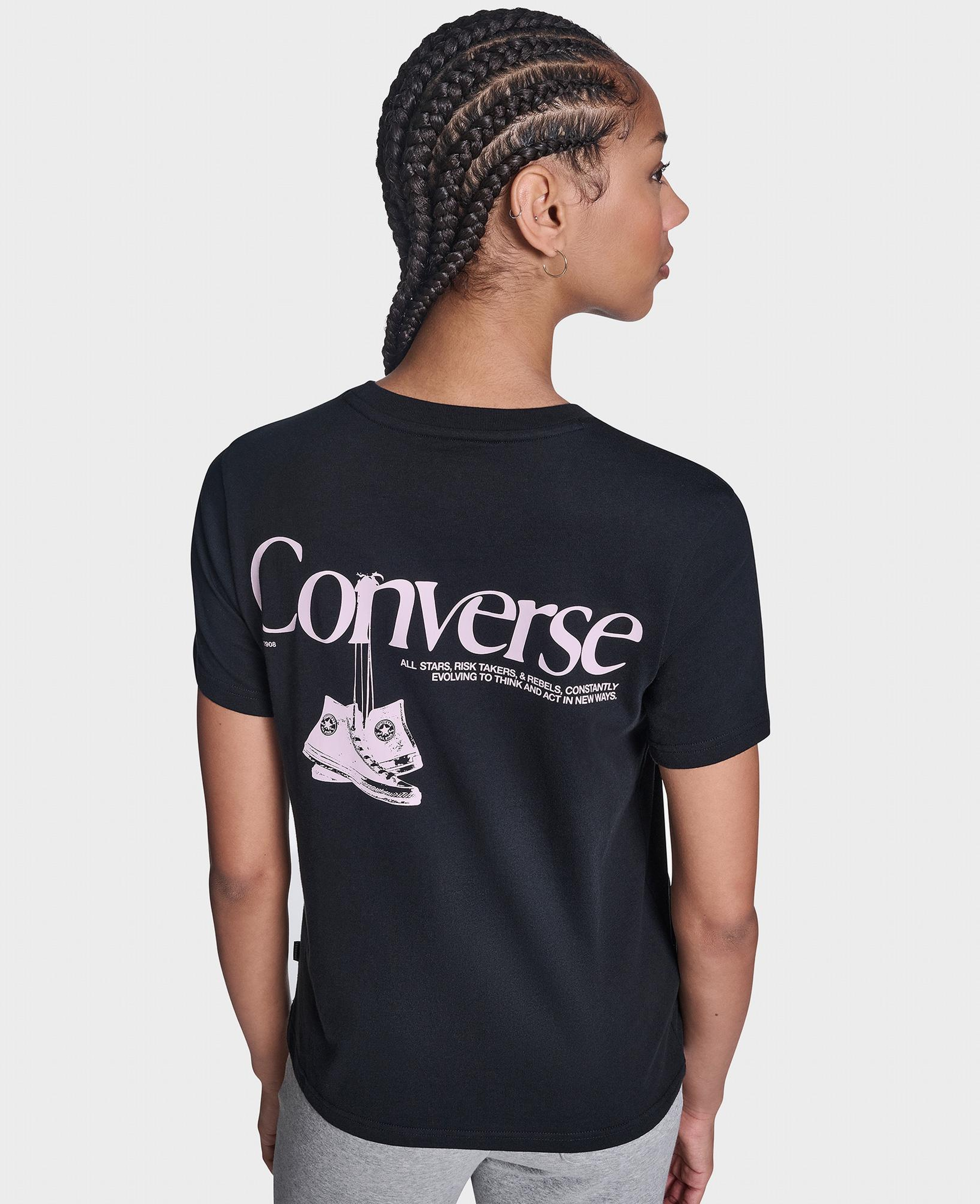 Converse Kadın Siyah T-Shirt