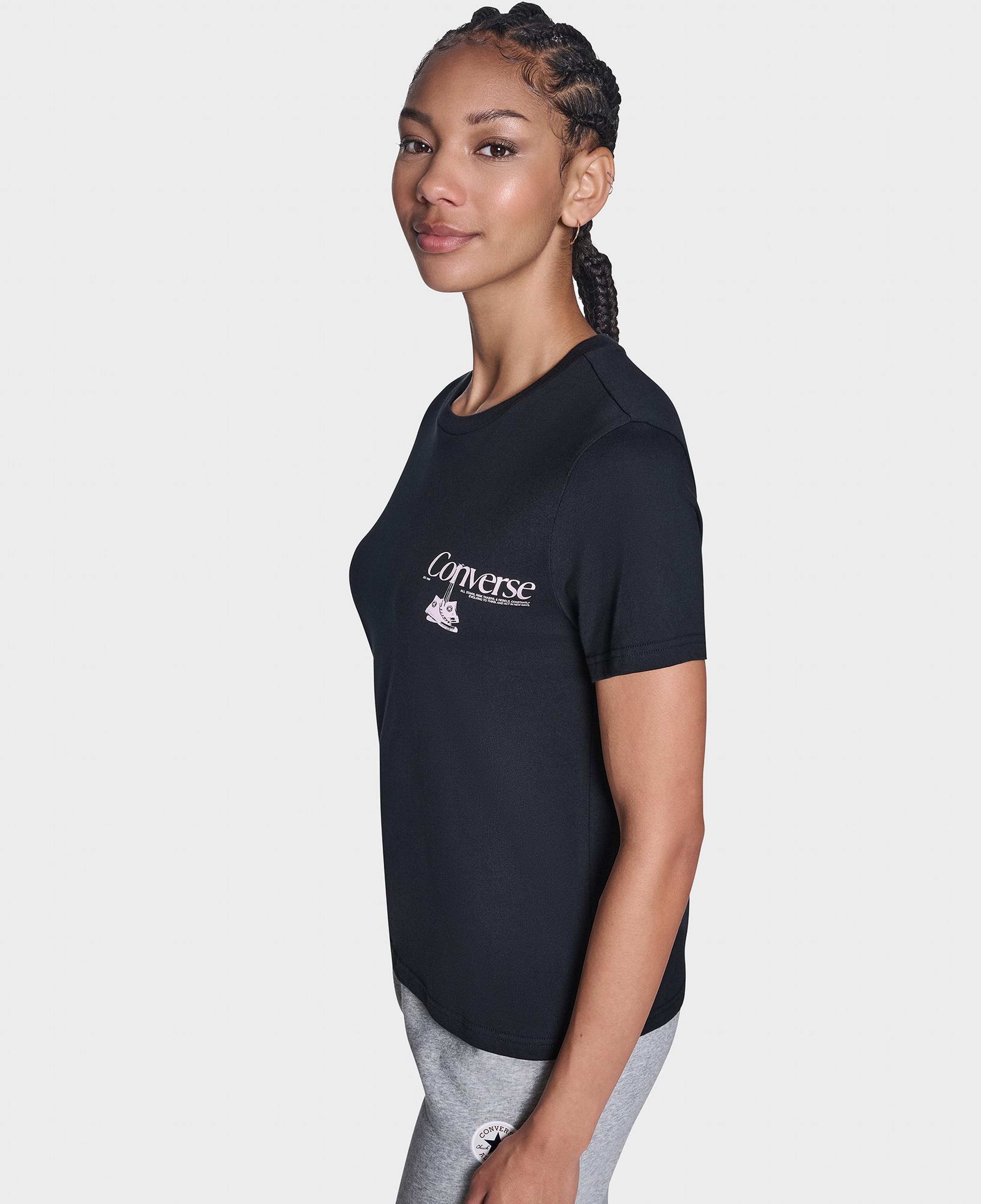 Converse Kadın Siyah T-Shirt