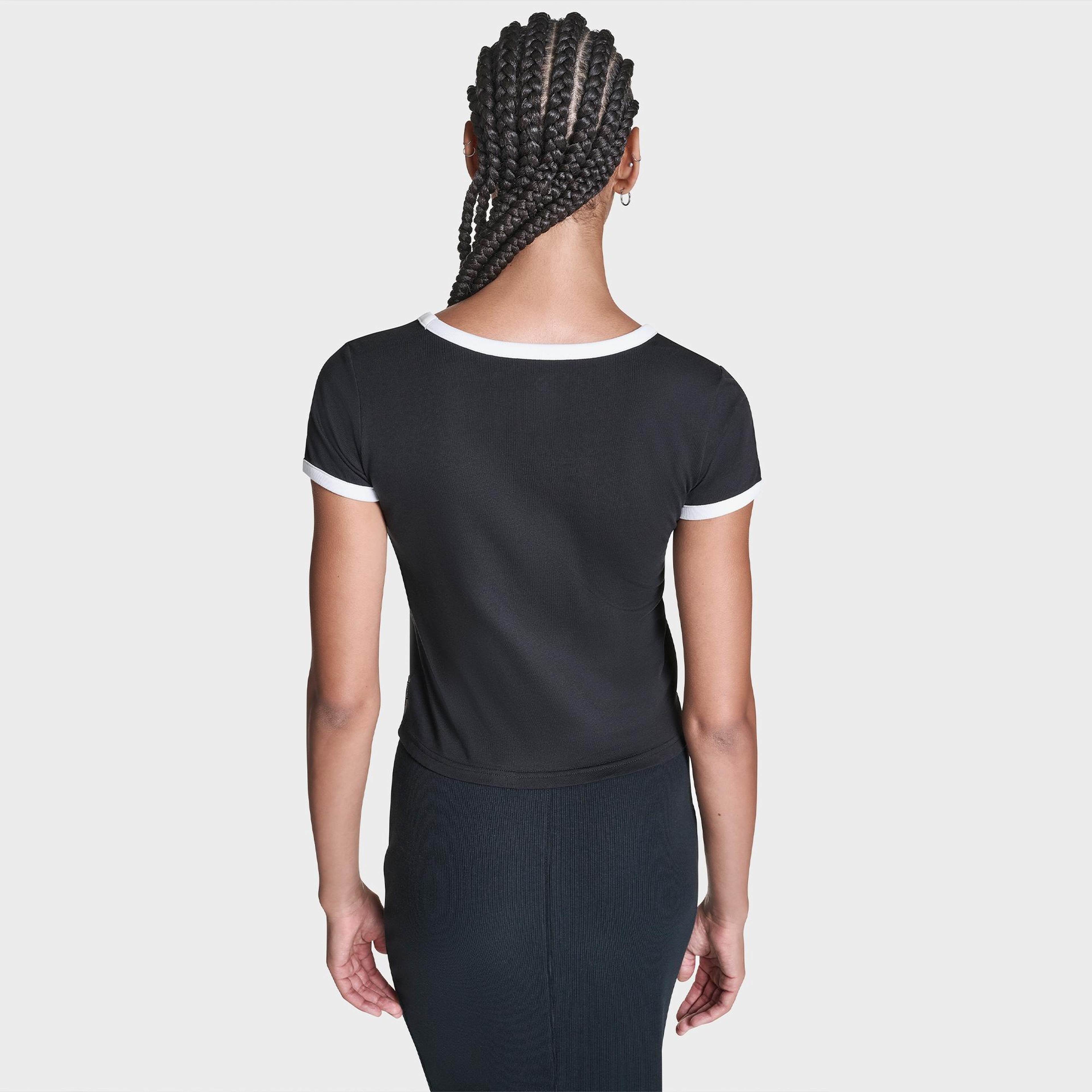 Converse Kadın Siyah T-Shirt