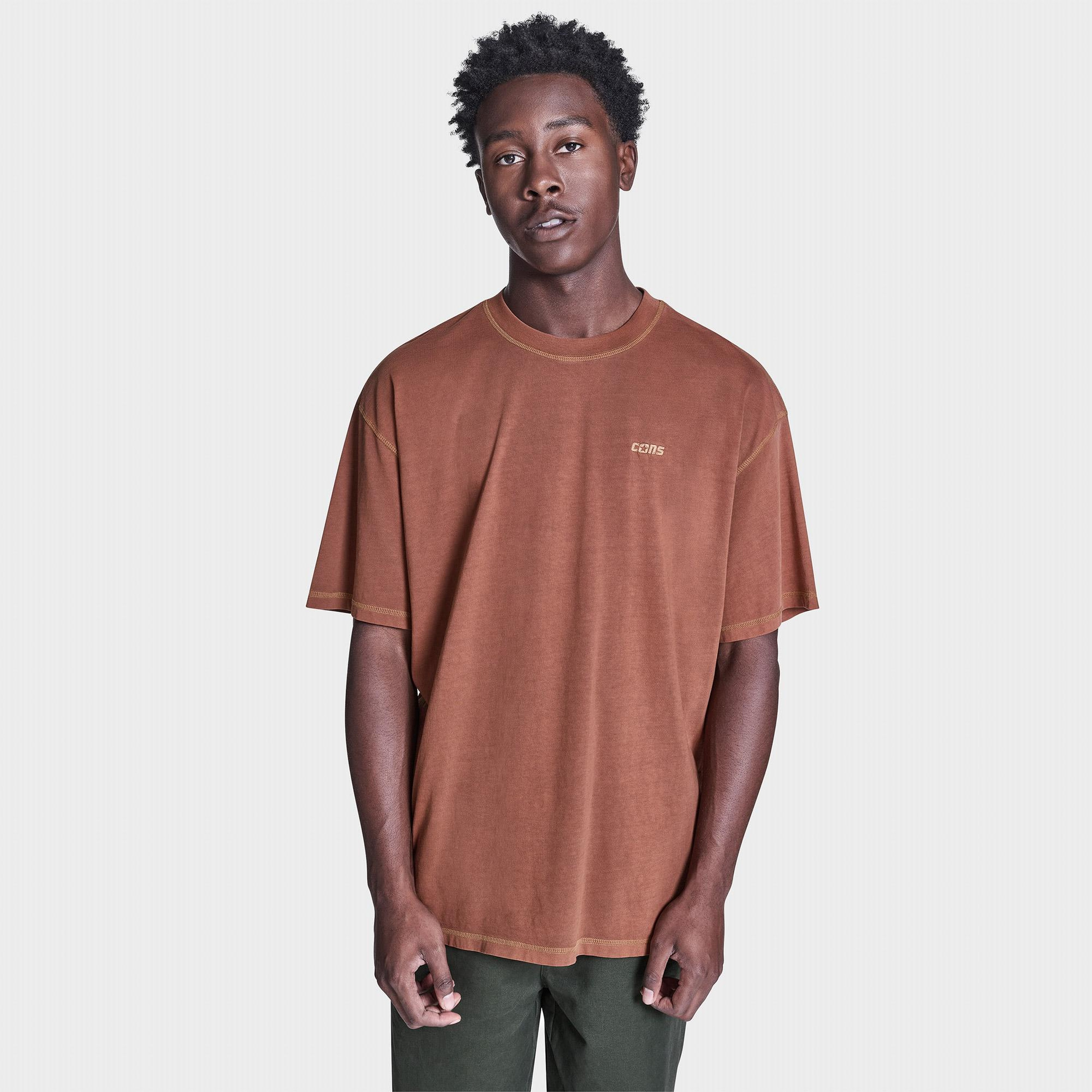 Converse Erkek Kahverengi T-Shirt