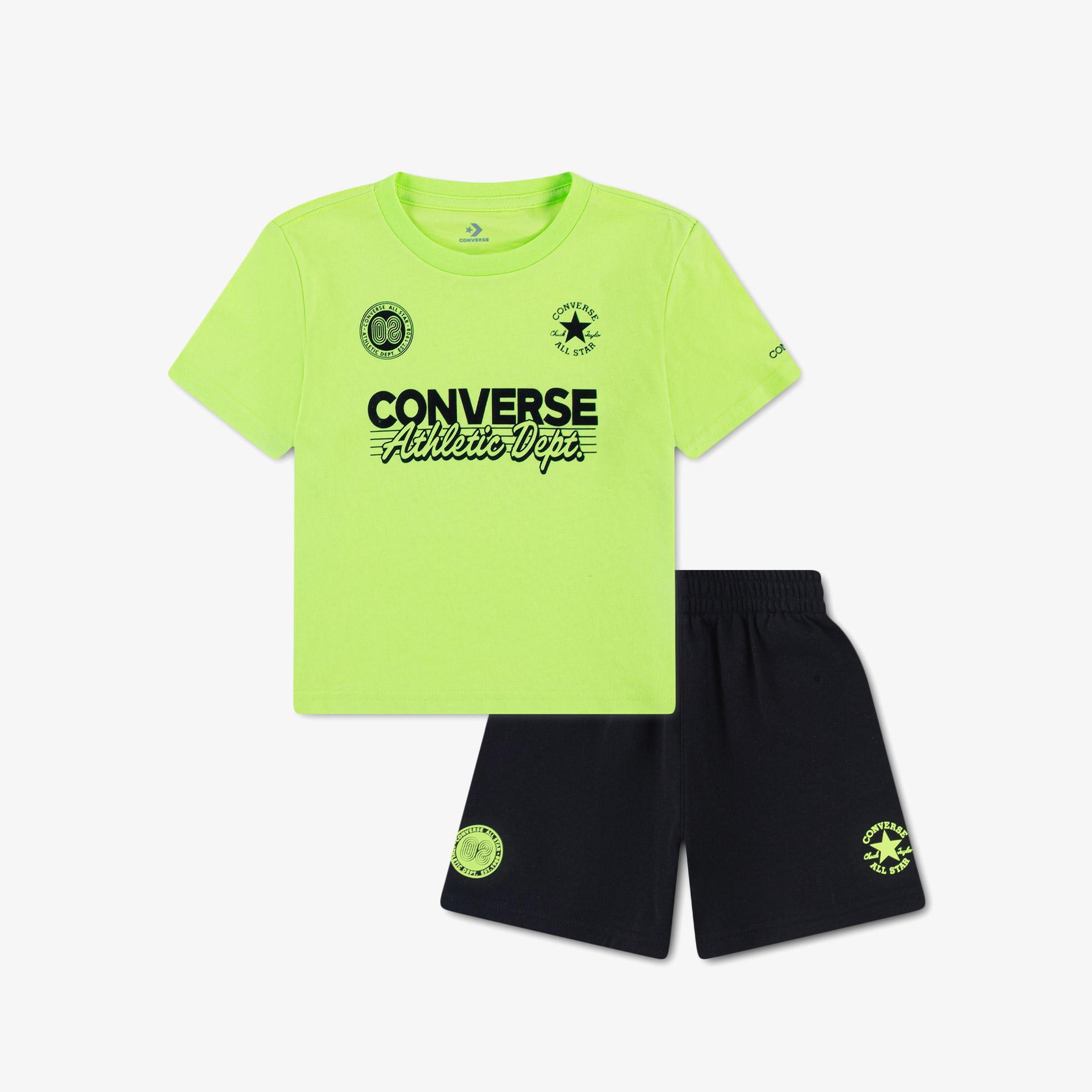 Converse Erkek Bebek Siyah Şort Takım