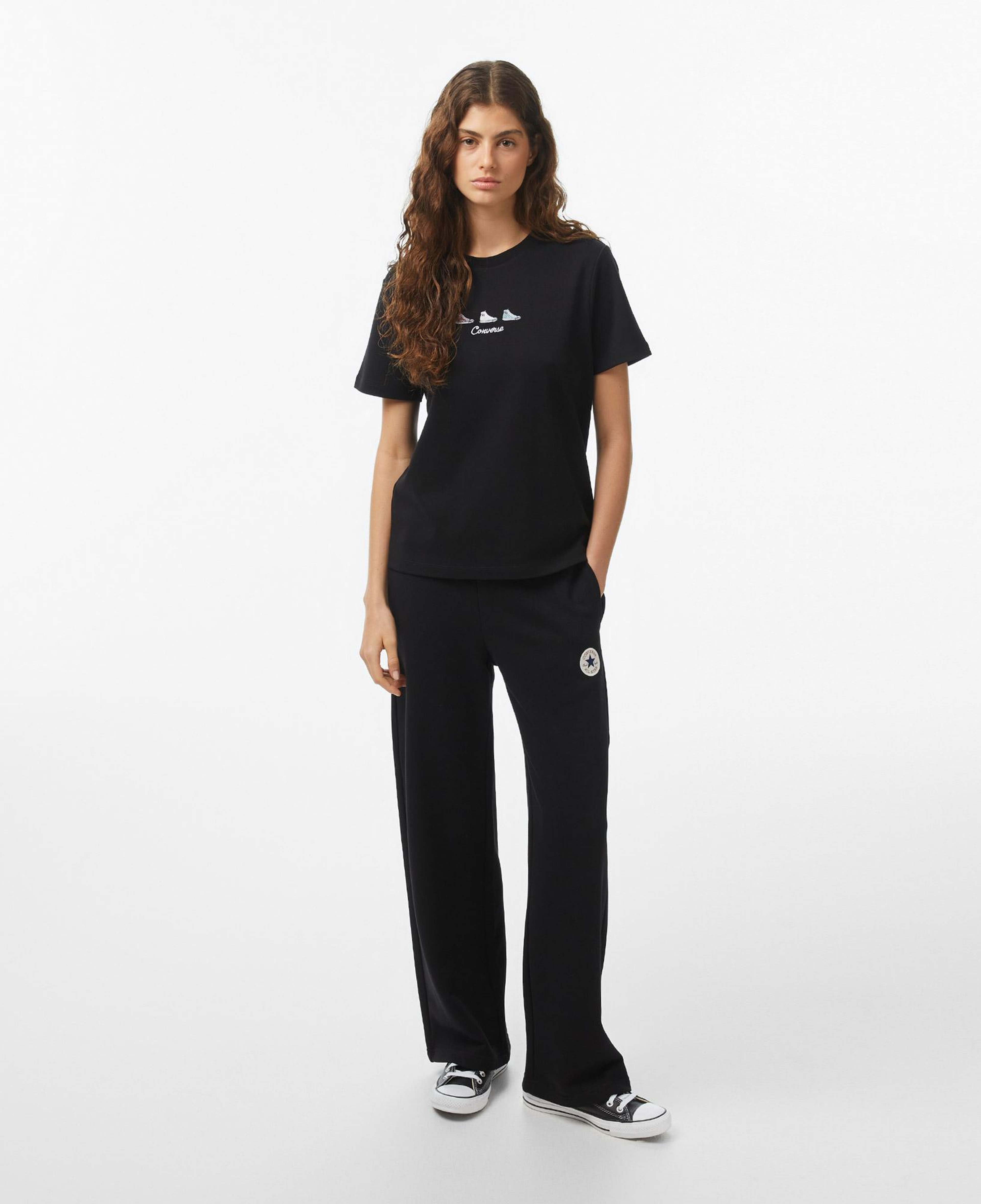 Converse Kadın Siyah T-Shirt