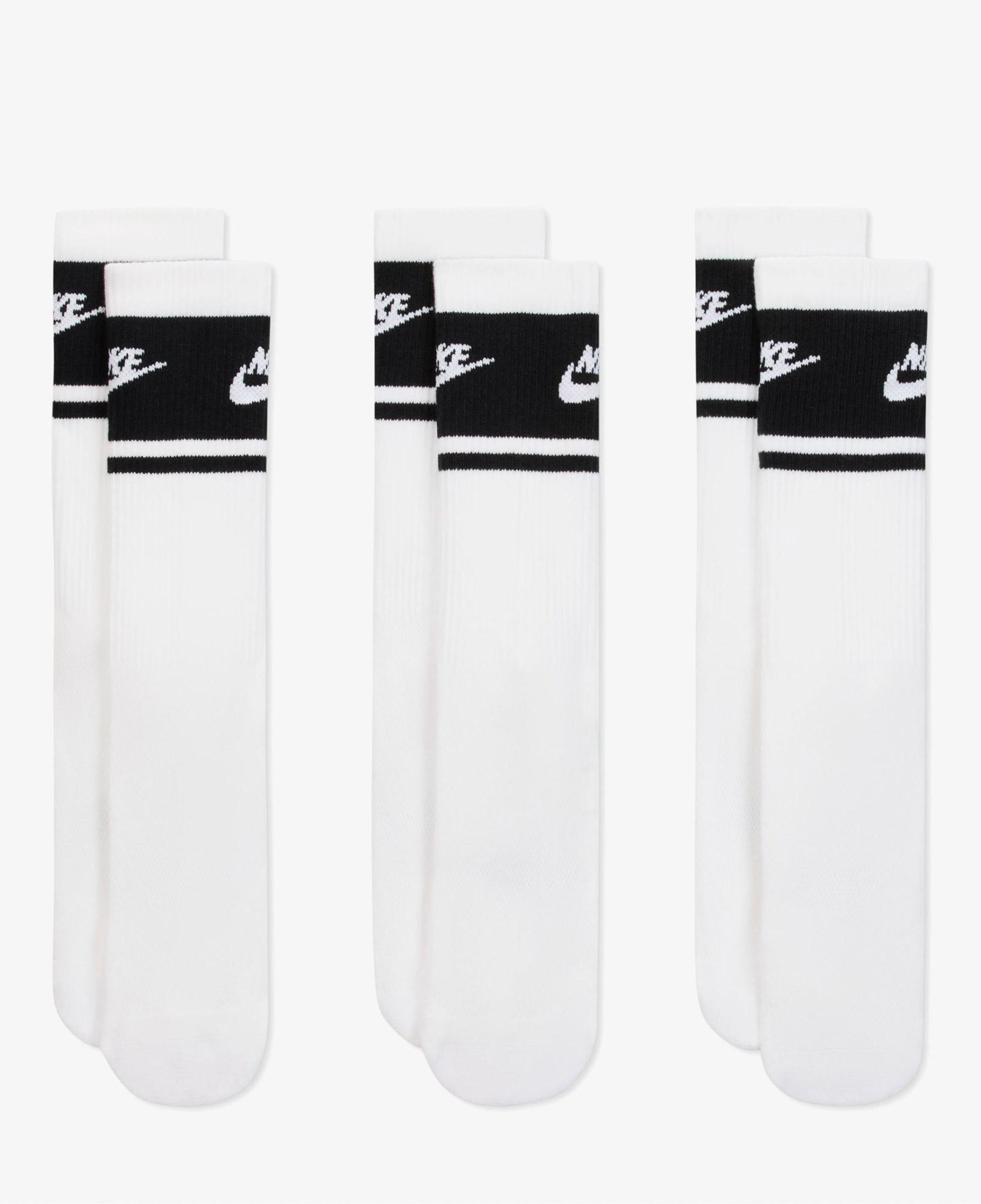 Nike Everyday Elevated 3'lü Unisex Beyaz Çorap