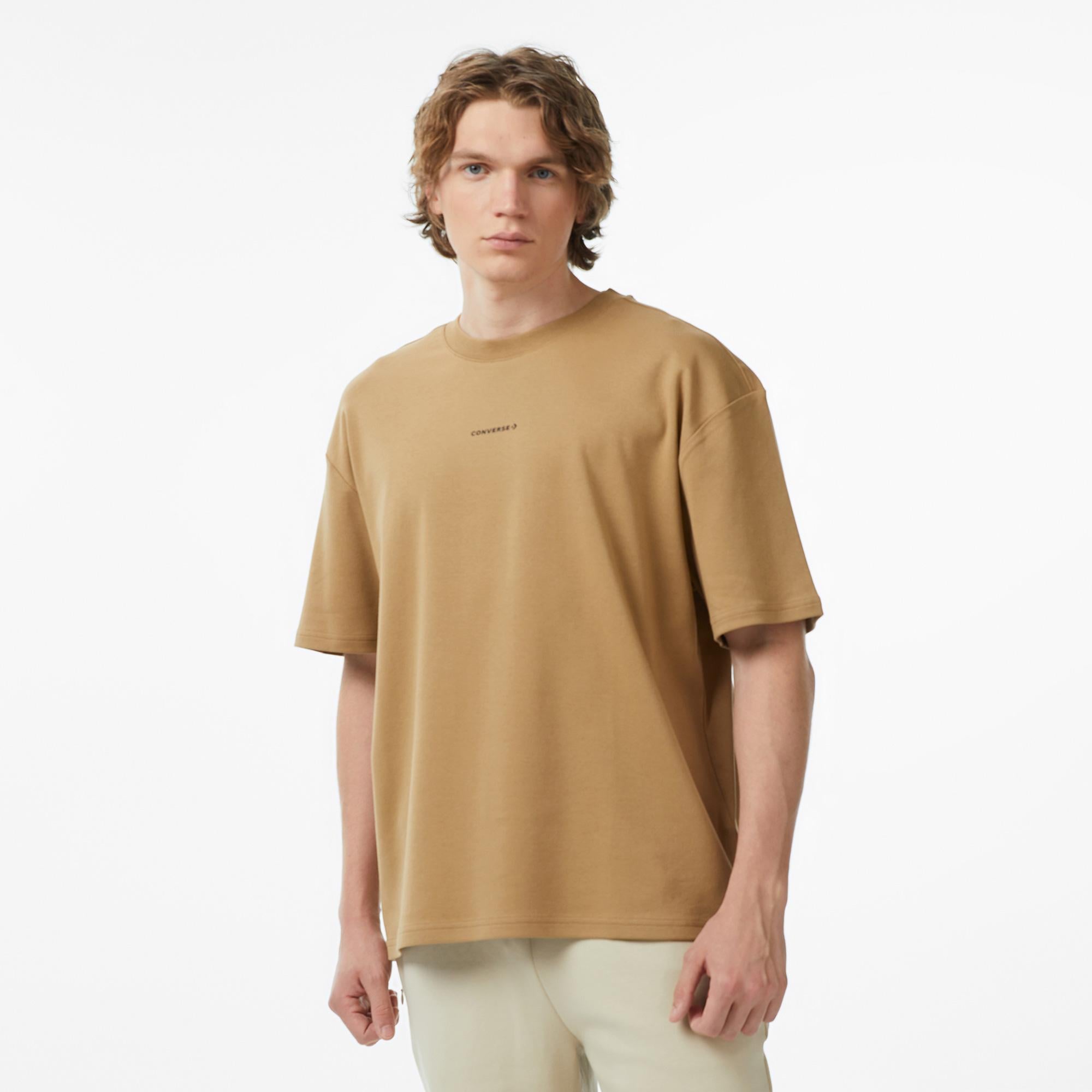 Converse Regular Fit Erkek Kahverengi T-Shirt