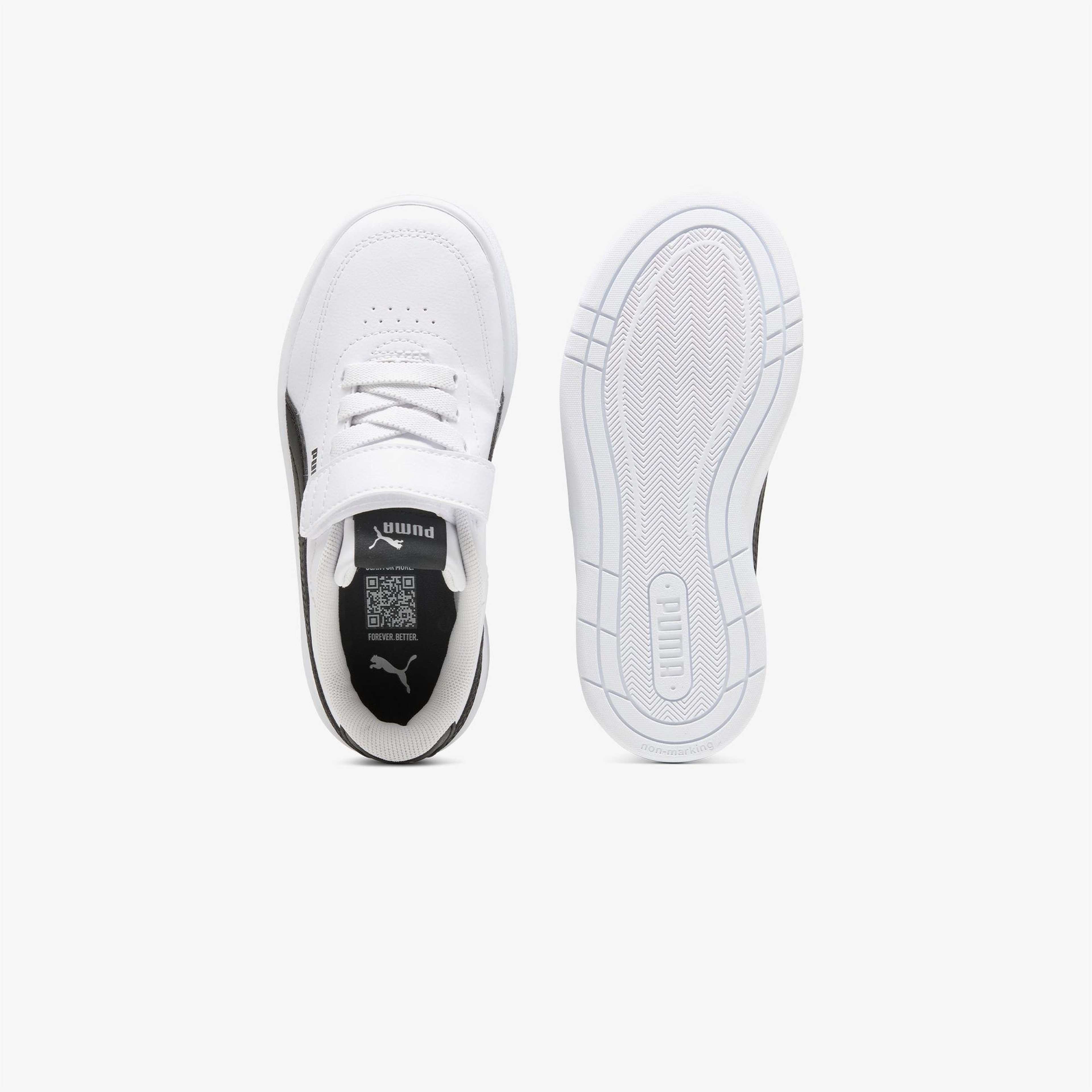 Puma Court Classic Clean Çocuk Siyah Spor Ayakkabı