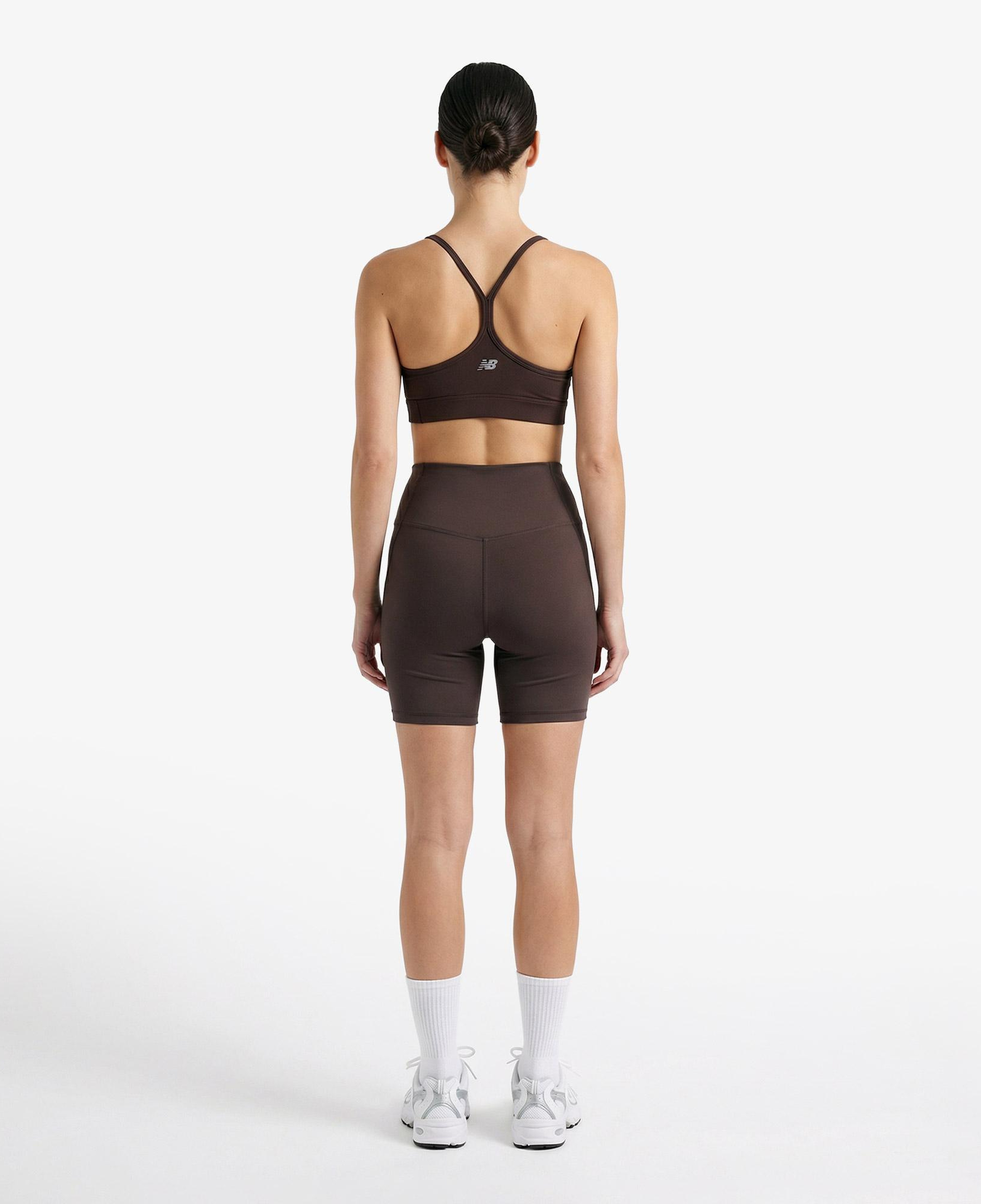 New Balance Sport Fitted Short 5 Kadın Kahverengi Şort