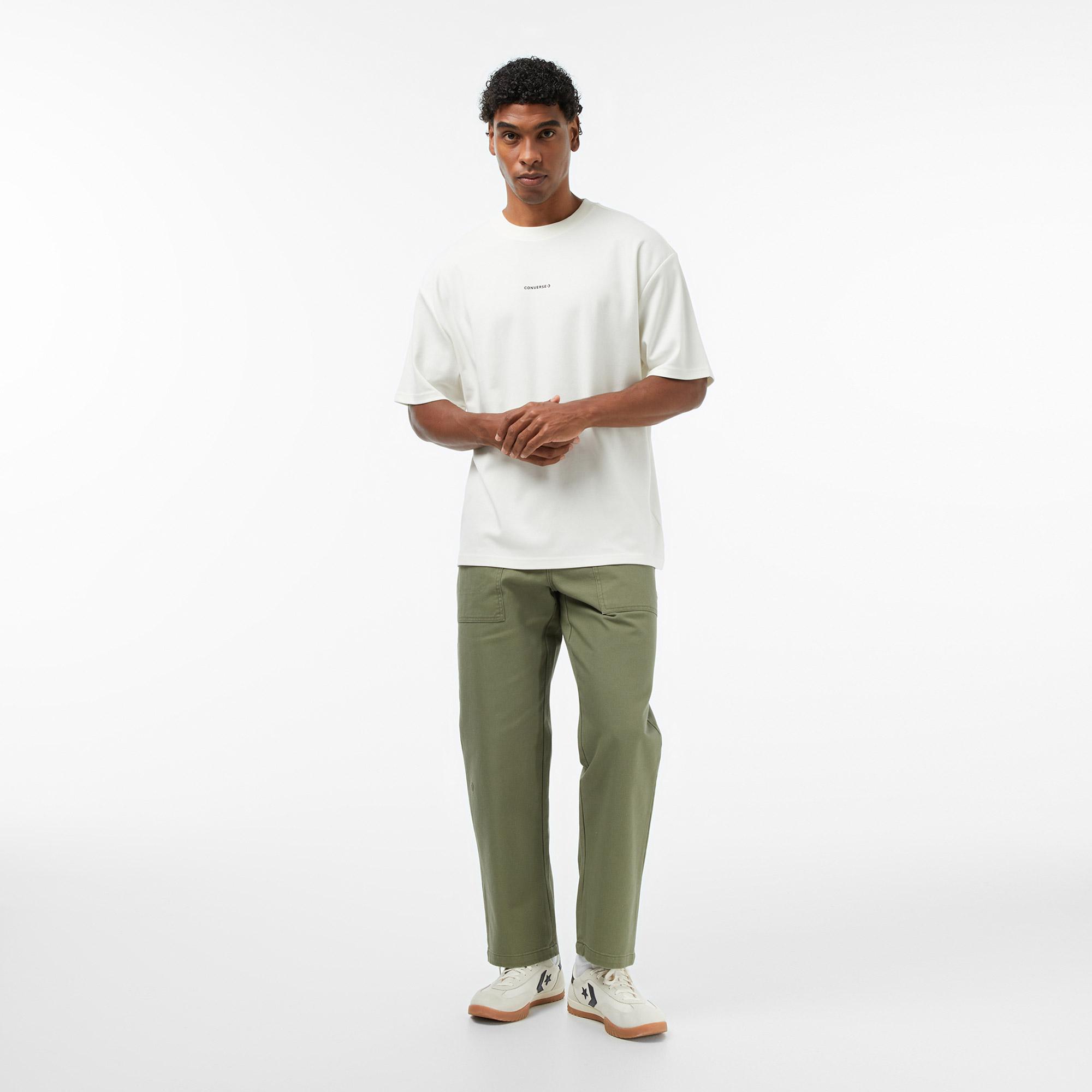Converse Erkek Krem T-Shirt