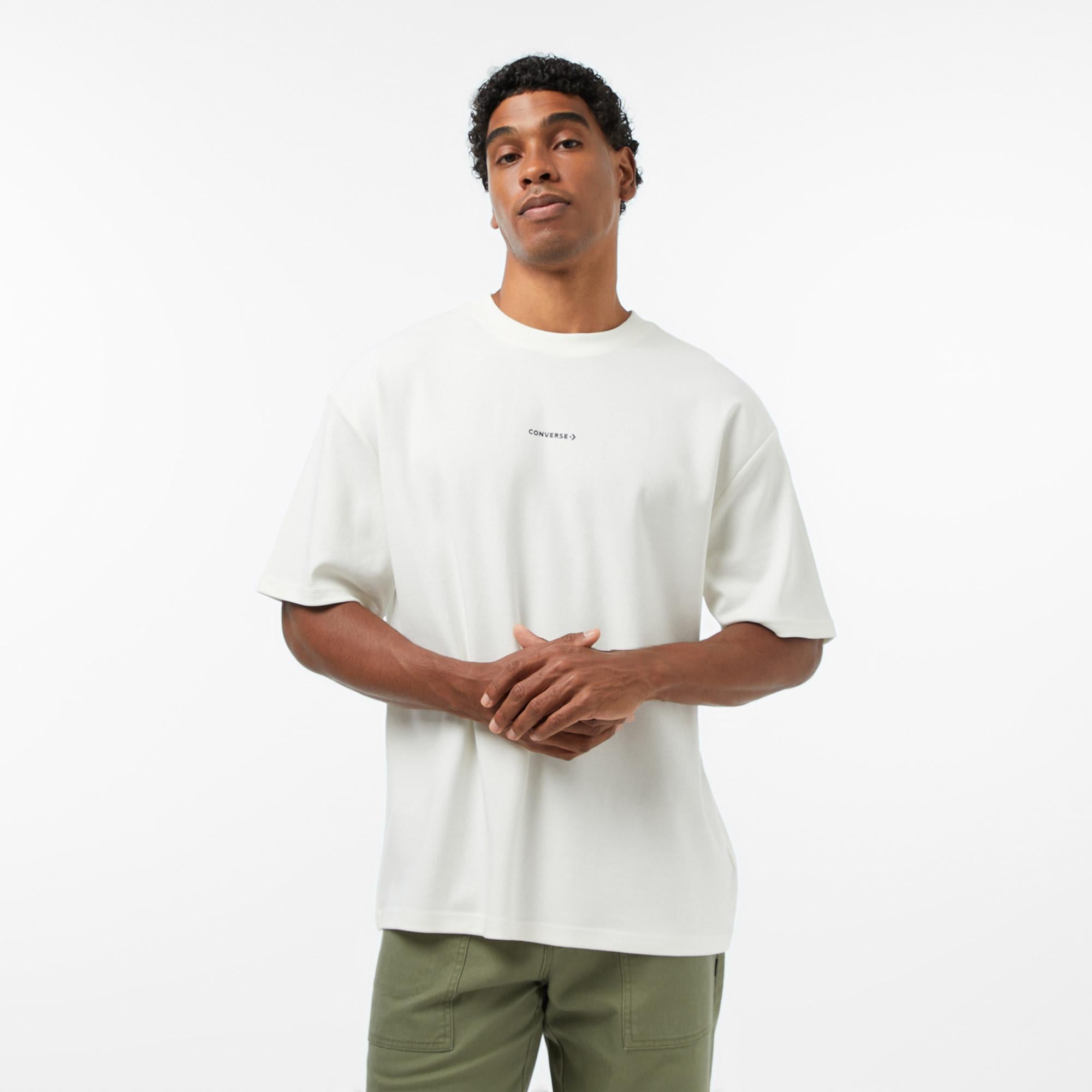 Converse Erkek Krem T-Shirt