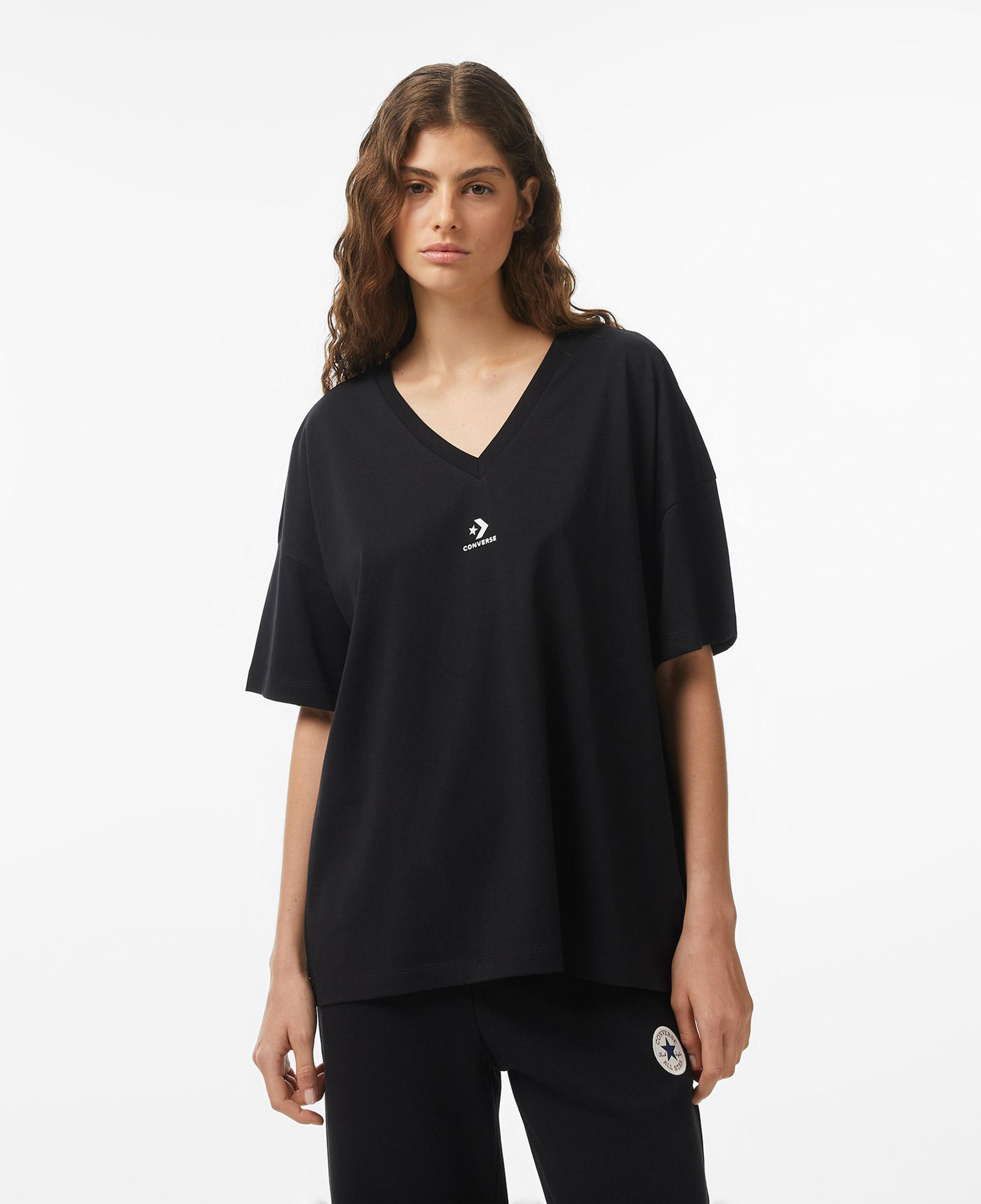 Converse Kadın Siyah T-Shirt
