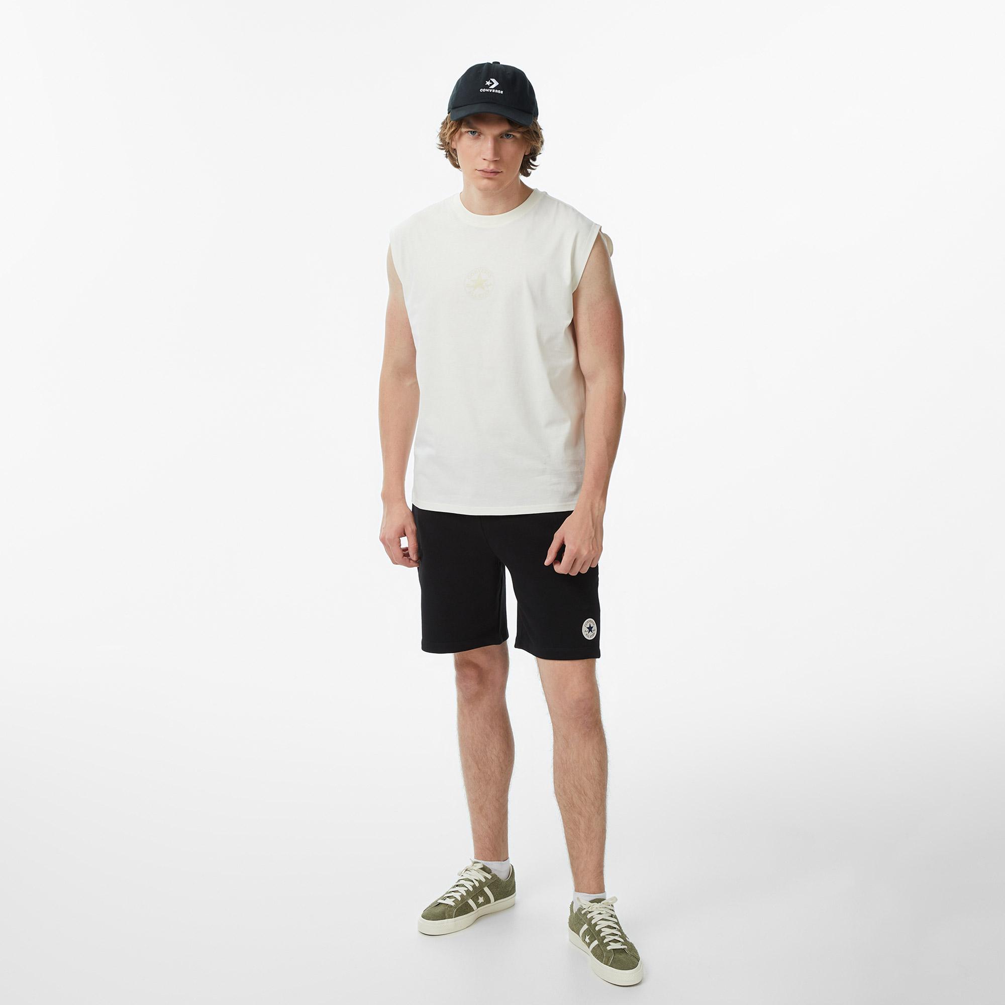 Converse Erkek Beyaz Kolsuz T-Shirt