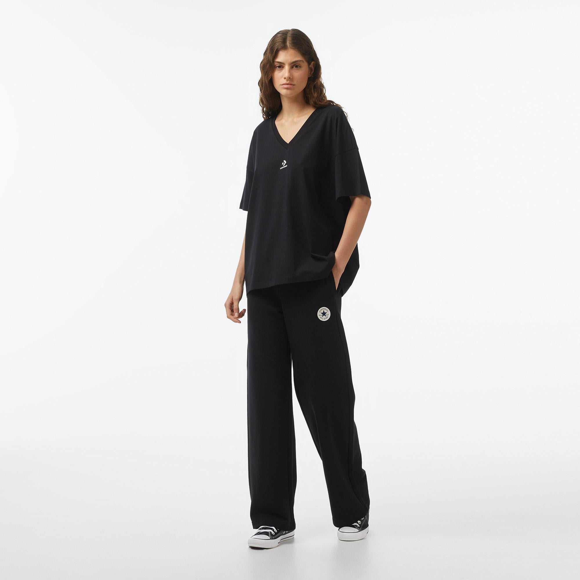 Converse Kadın Siyah T-Shirt