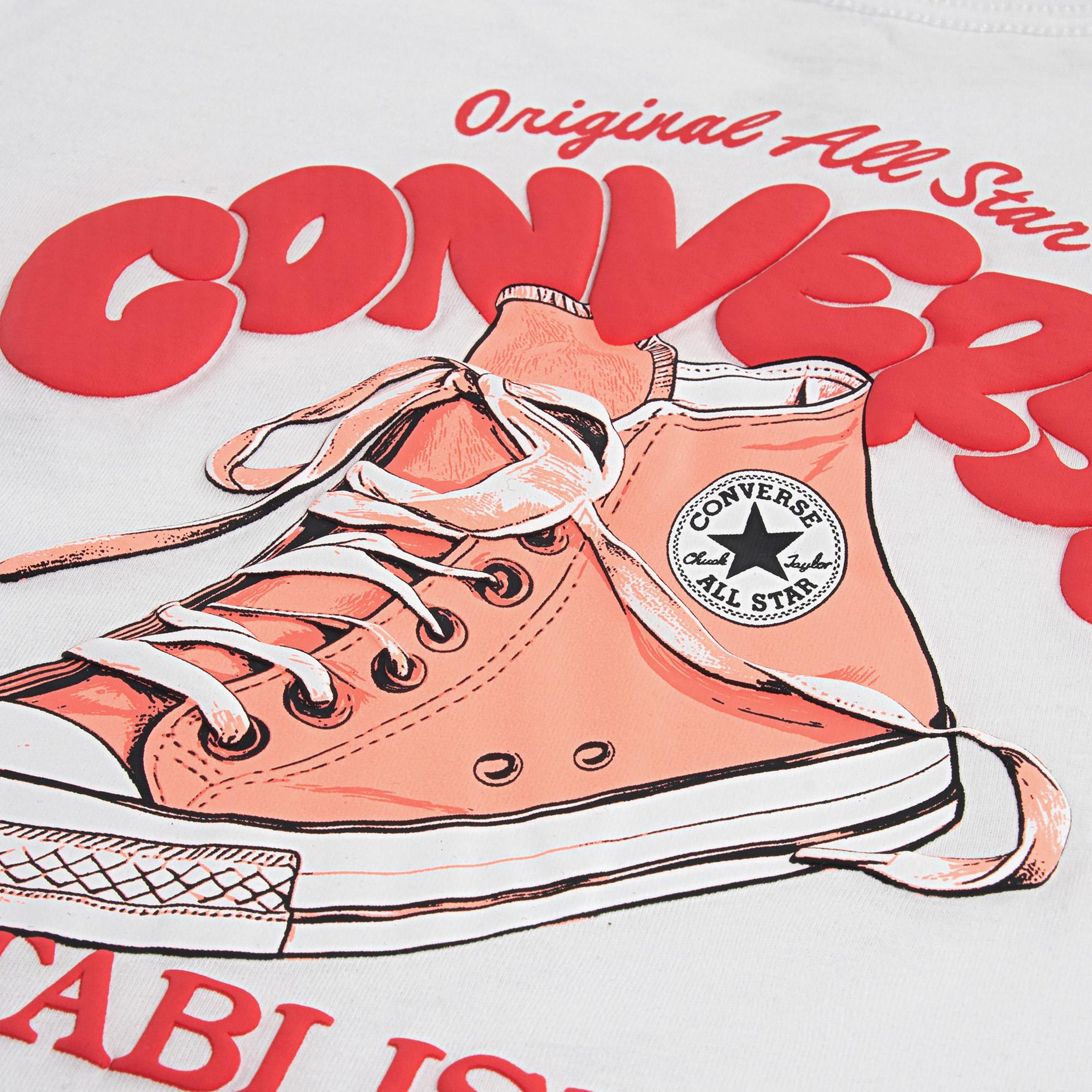 Converse Genç Çocuk Beyaz T-Shirt