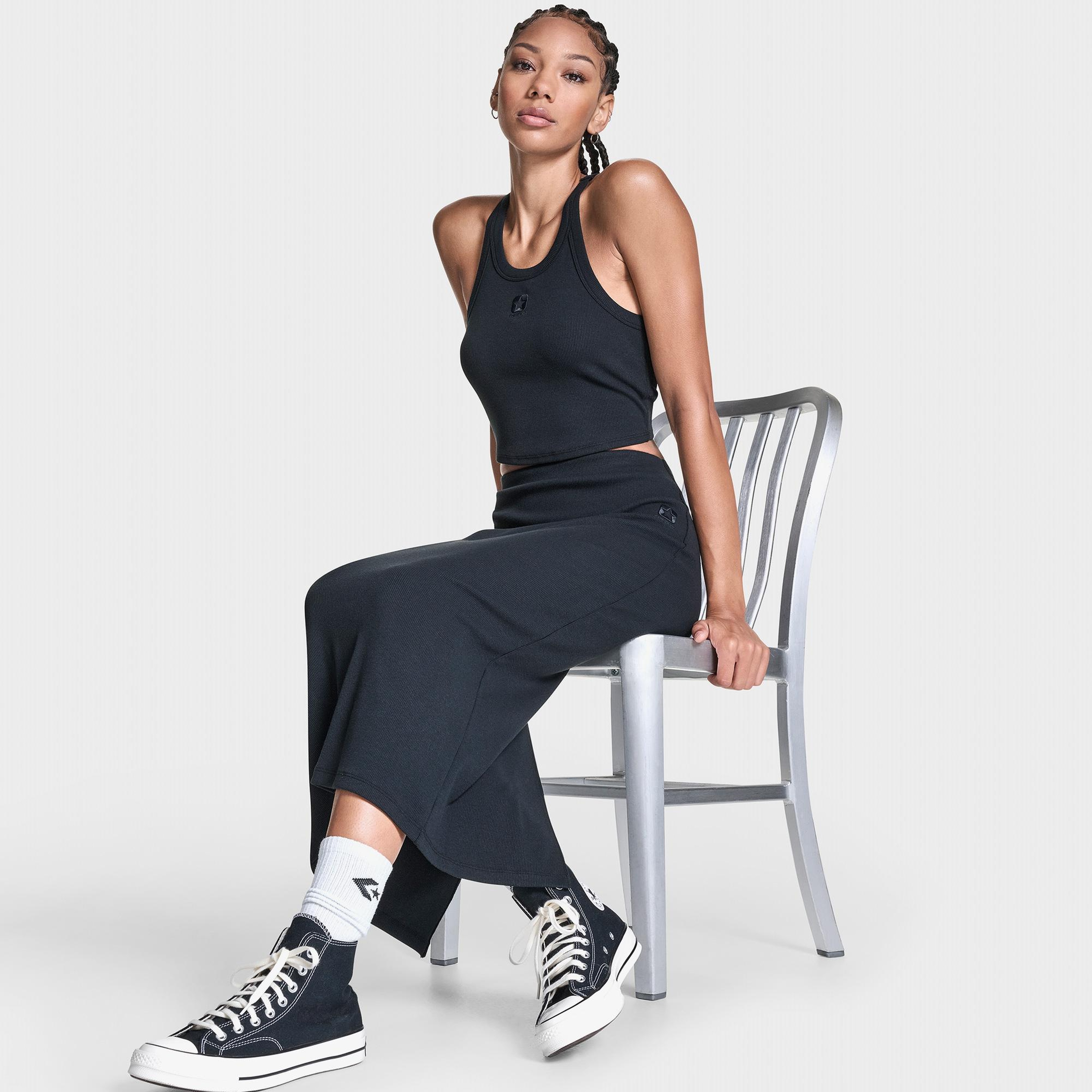 Converse Kadın Siyah Midi Etek