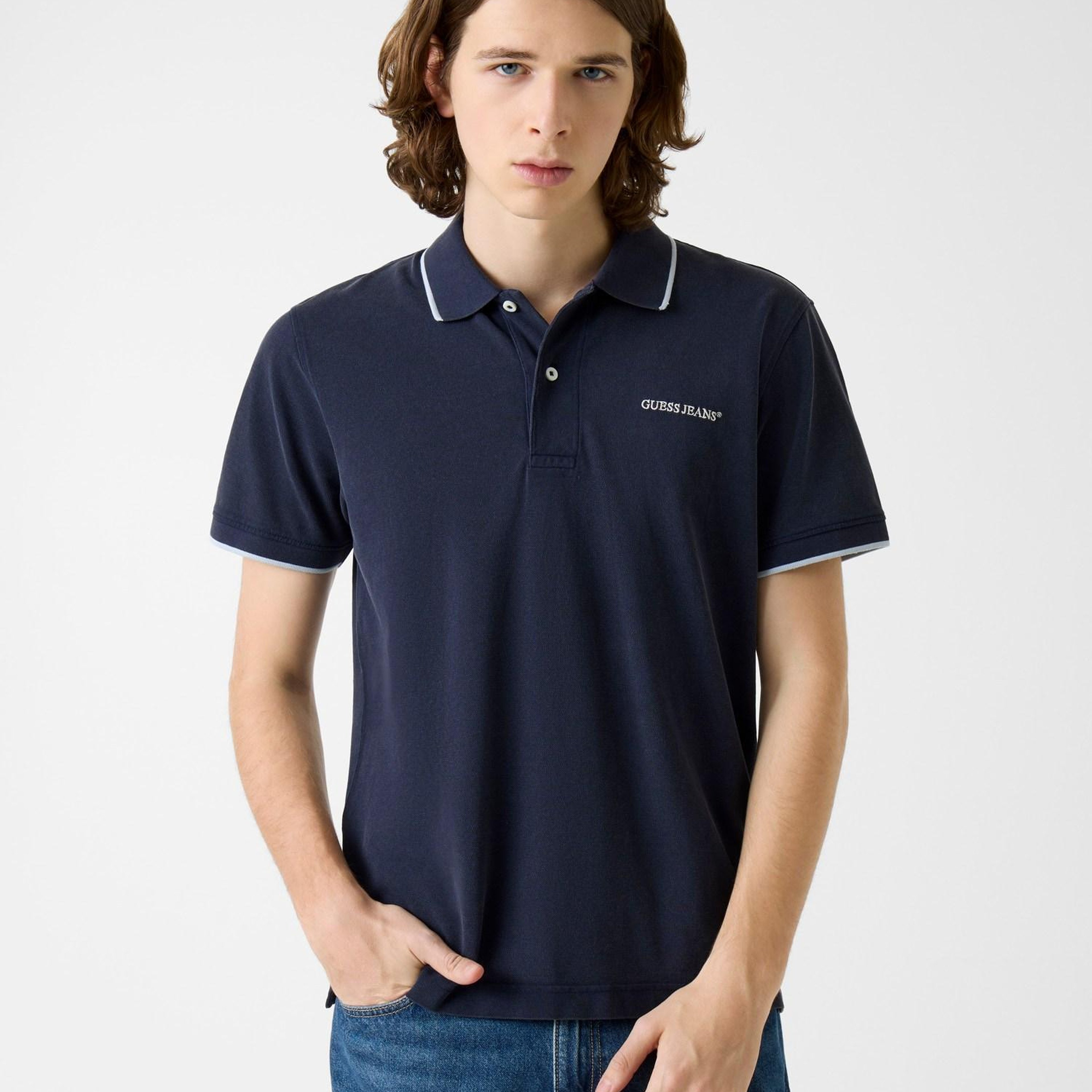 Guess Jeans Embro Erkek Regular Fit Polo T-Shirt