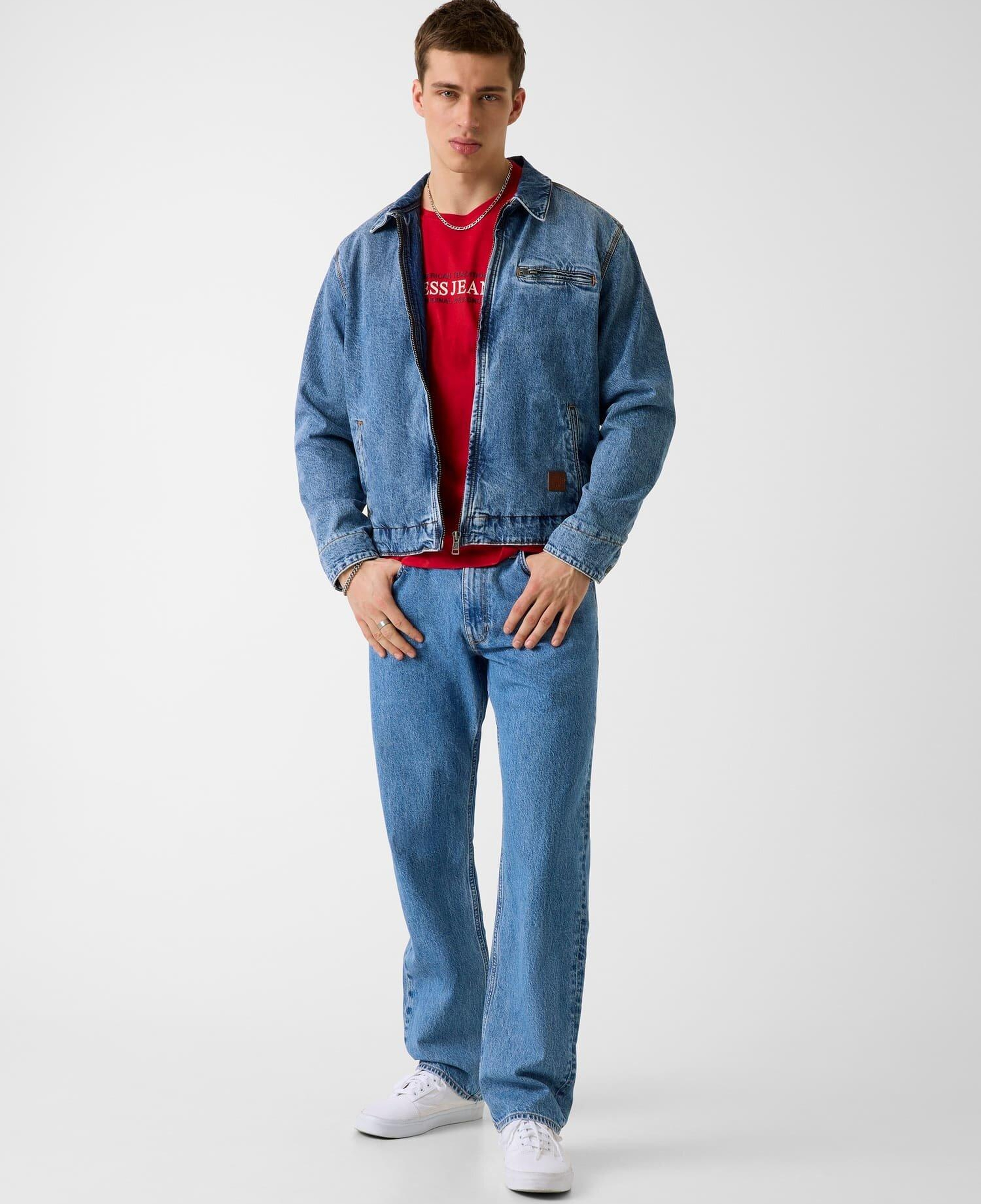 Guess Jeans Regen Erkek Denim Ceket