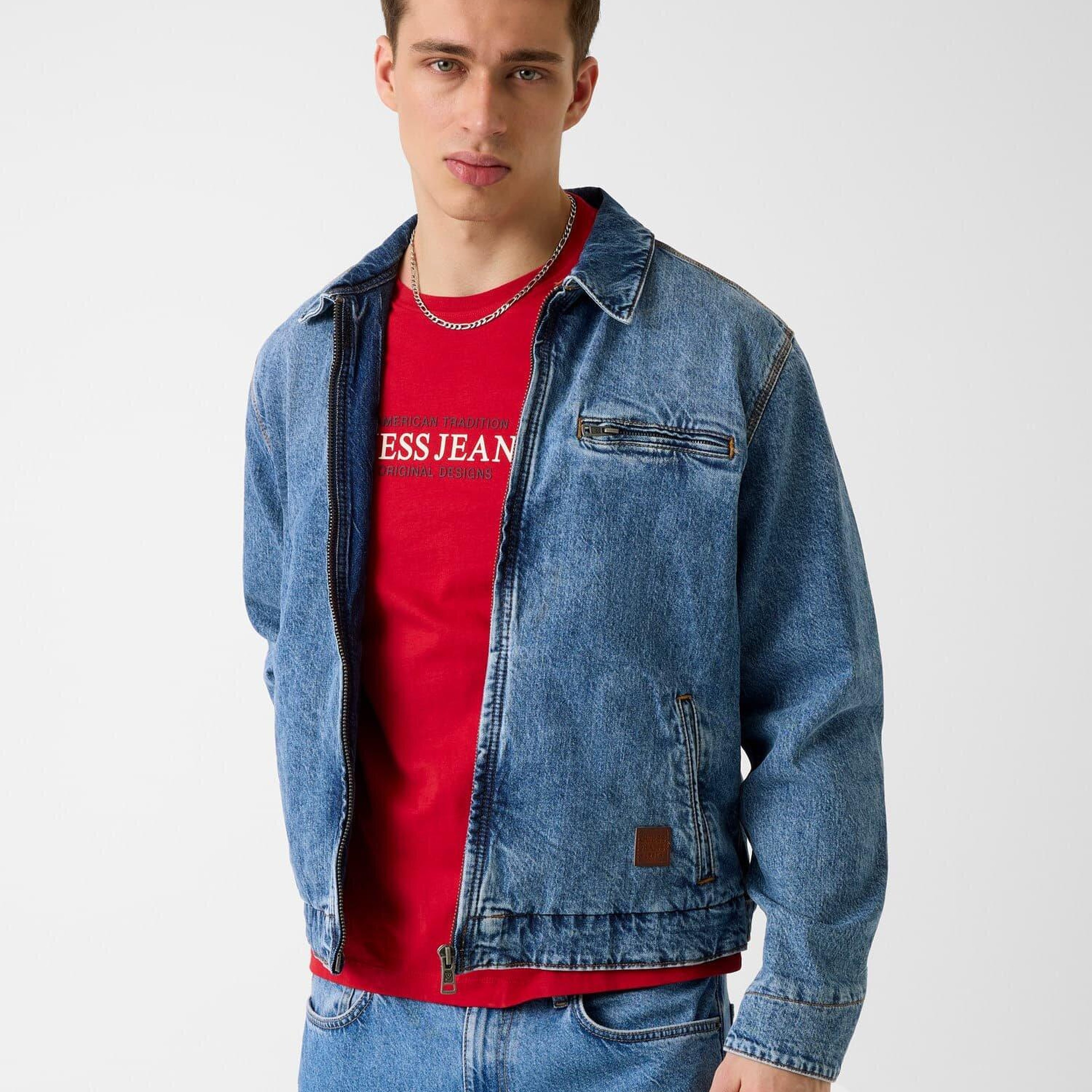 Guess Jeans Regen Erkek Denim Ceket