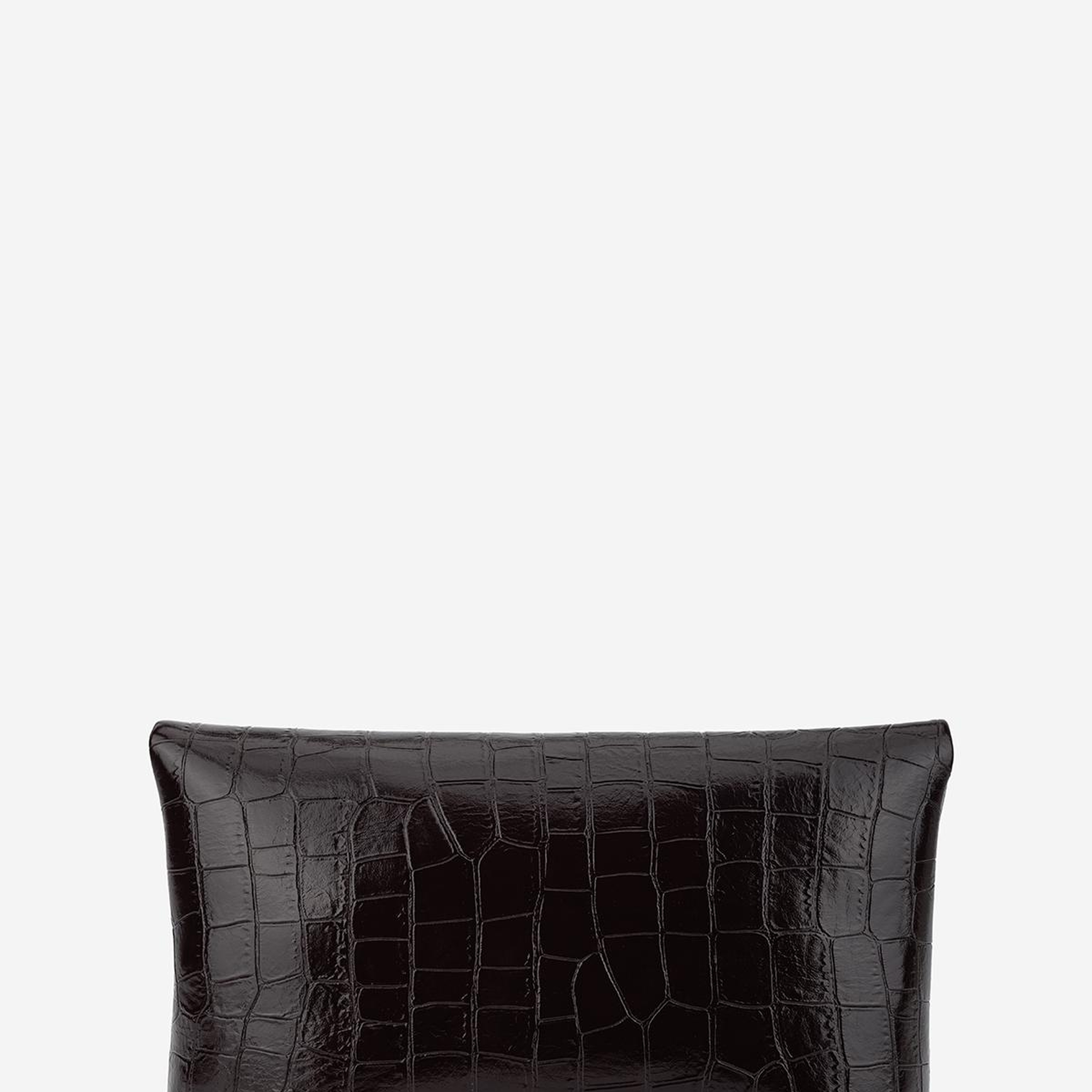 Valmenti Kadın Suni Deri Kahverengi Kroko Clutch Çanta