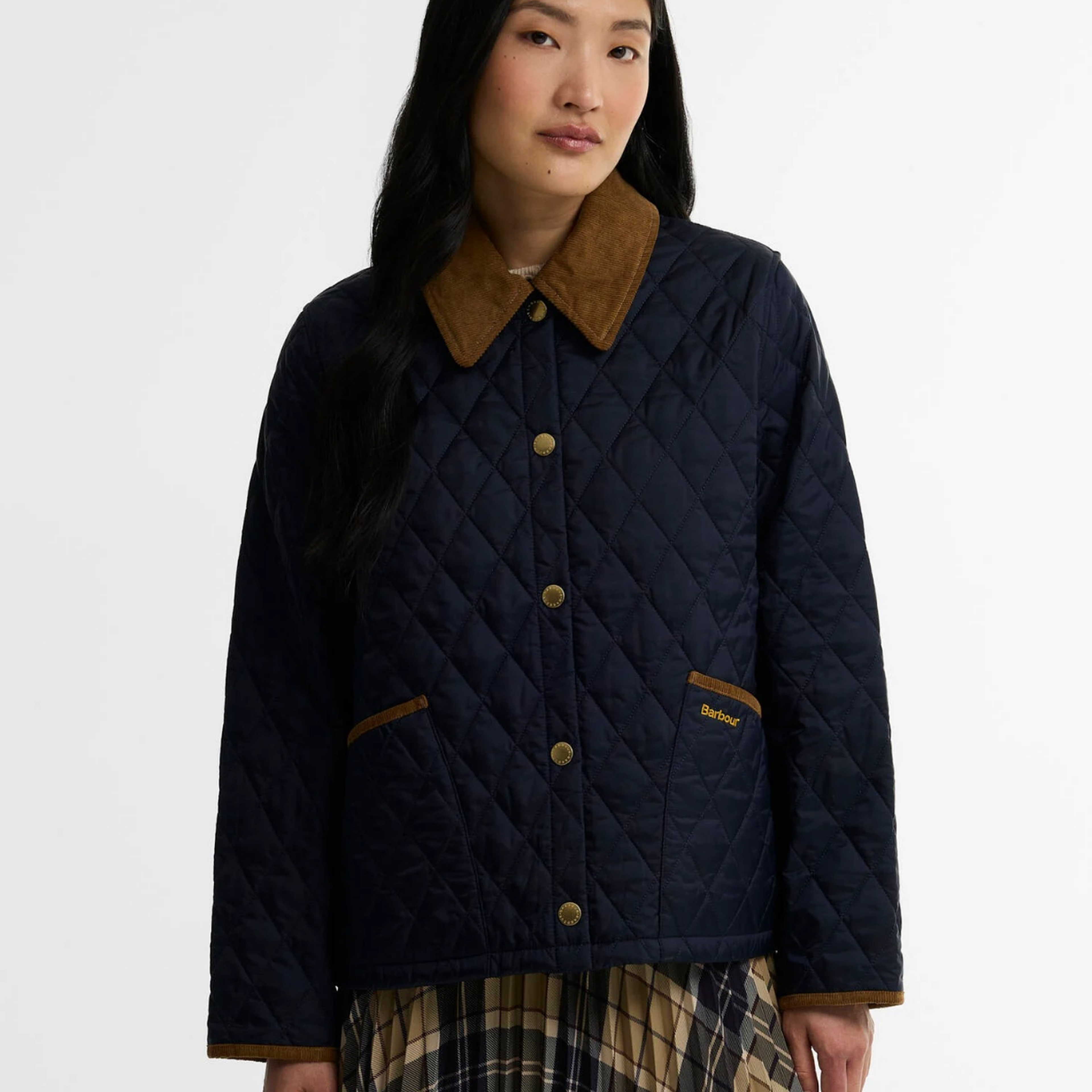 Barbour Icons Cropped Liddesdale Kapitone Ceket