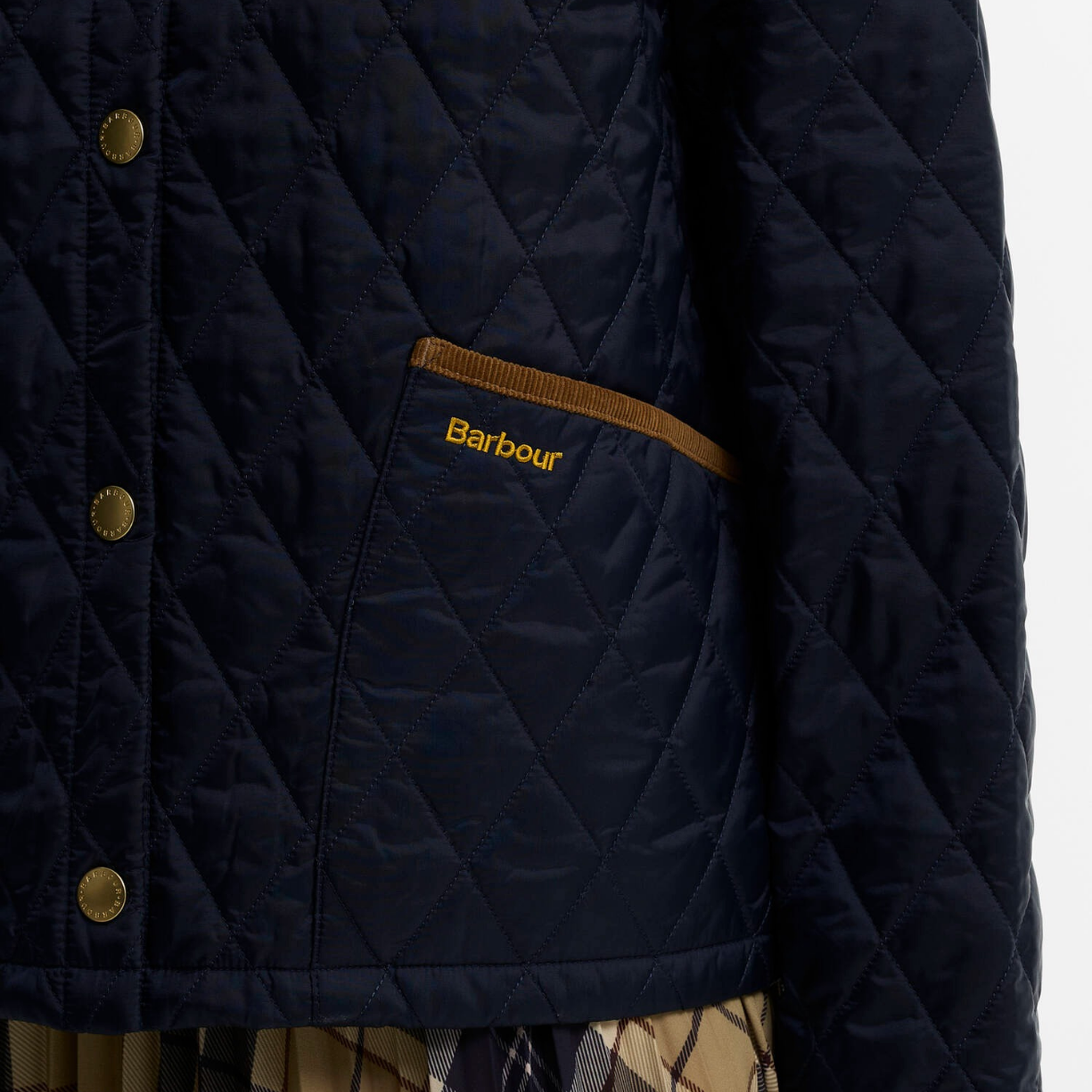 Barbour Icons Cropped Liddesdale Kapitone Ceket