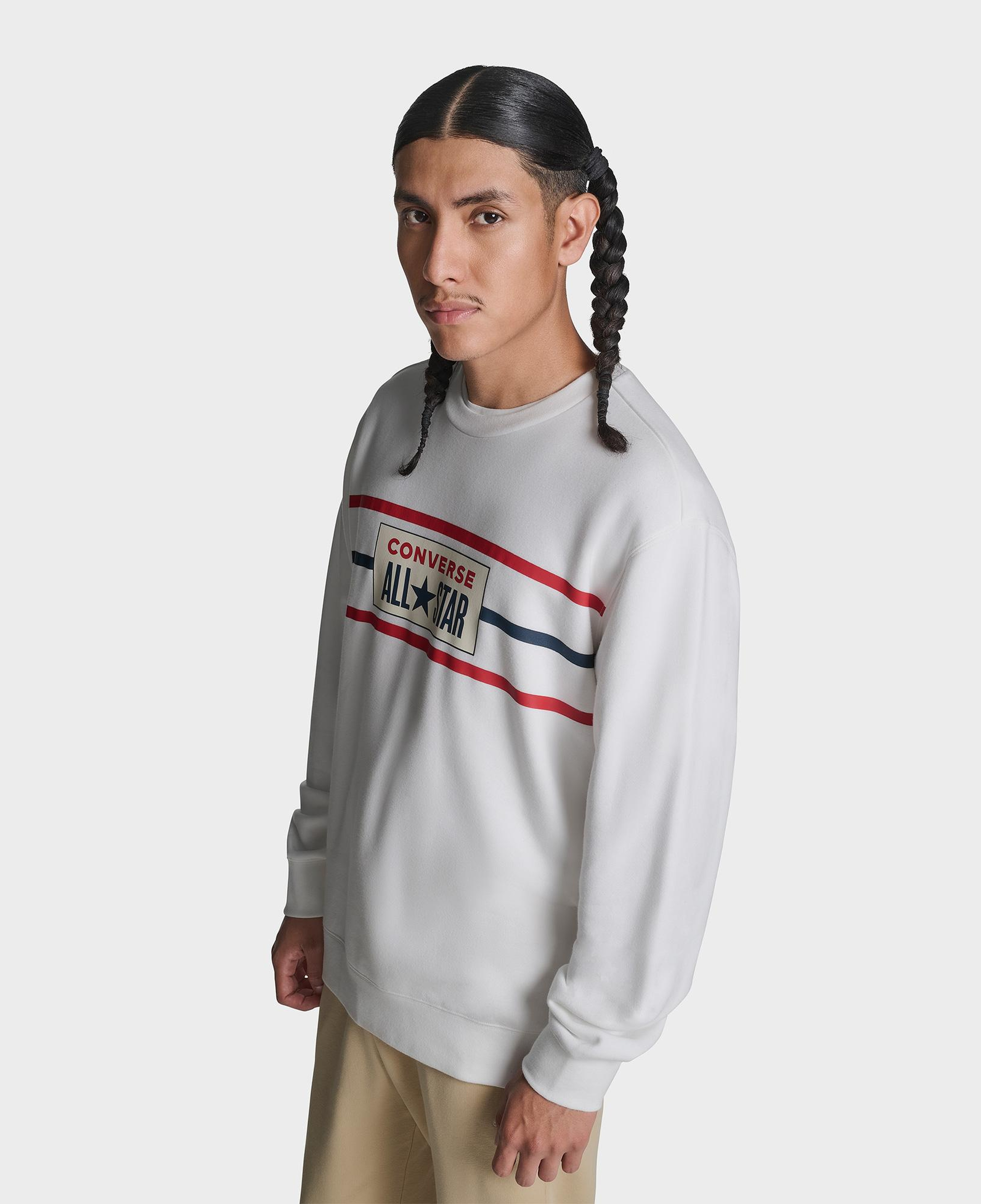 Converse Erkek Beyaz Sweatshirt