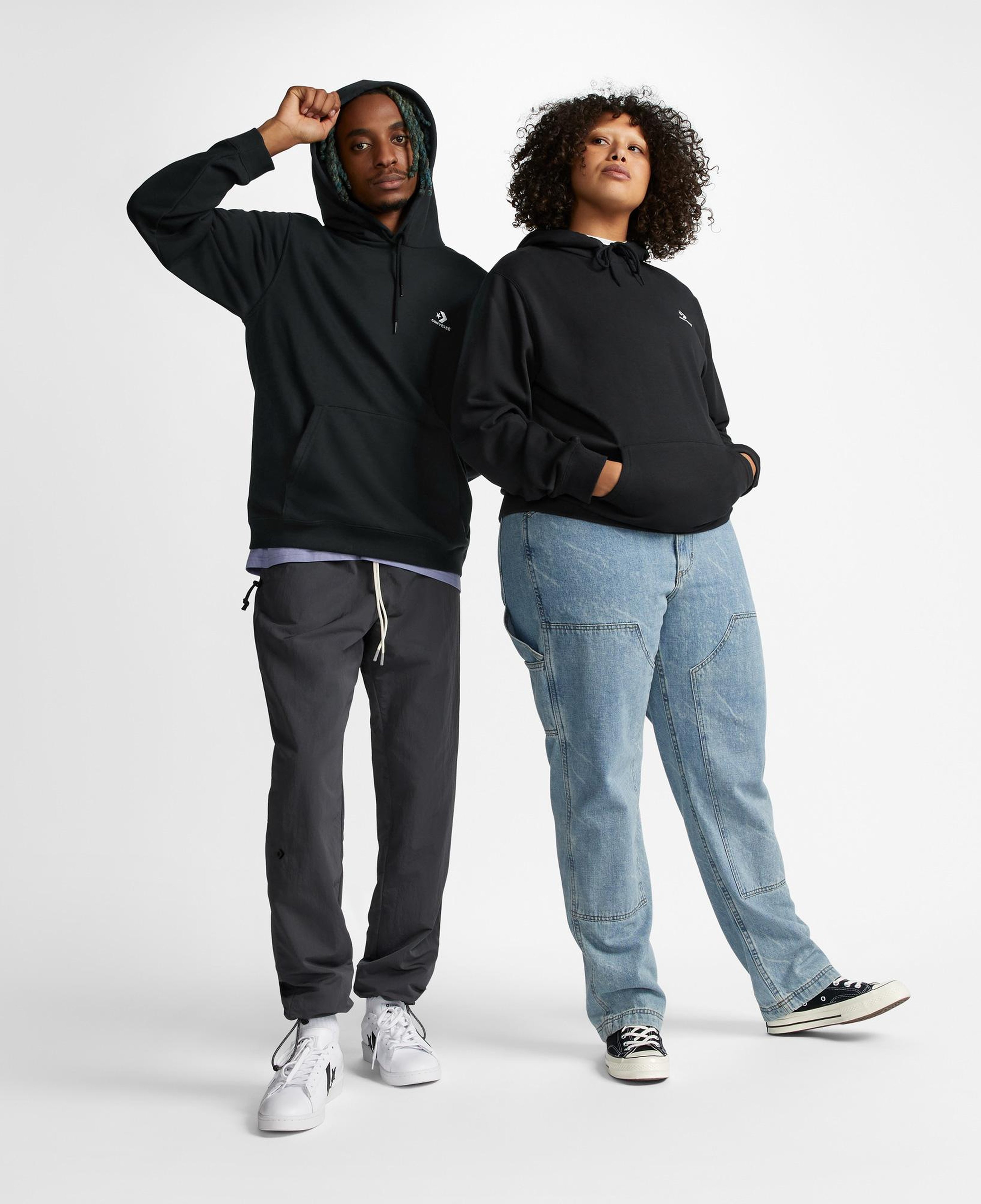 Converse Go-To Unisex Siyah Hoodie