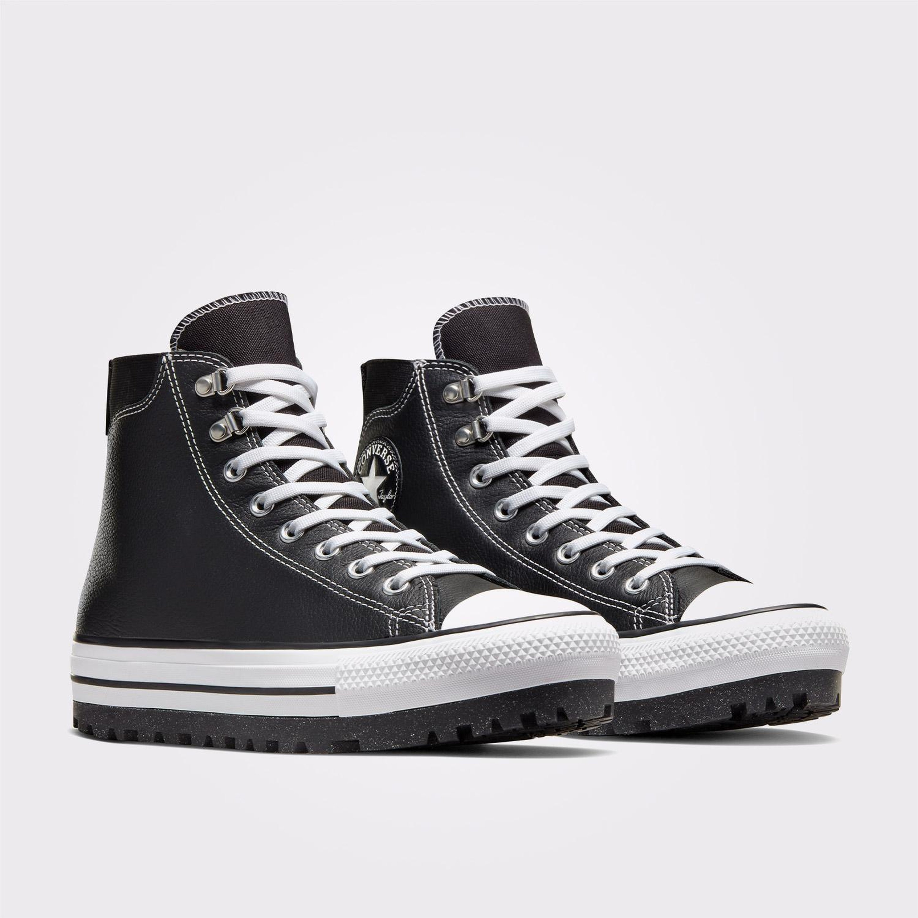 Converse Chuck Taylor All Star City Trek Unisex Siyah Deri Su Geçirmez Bot