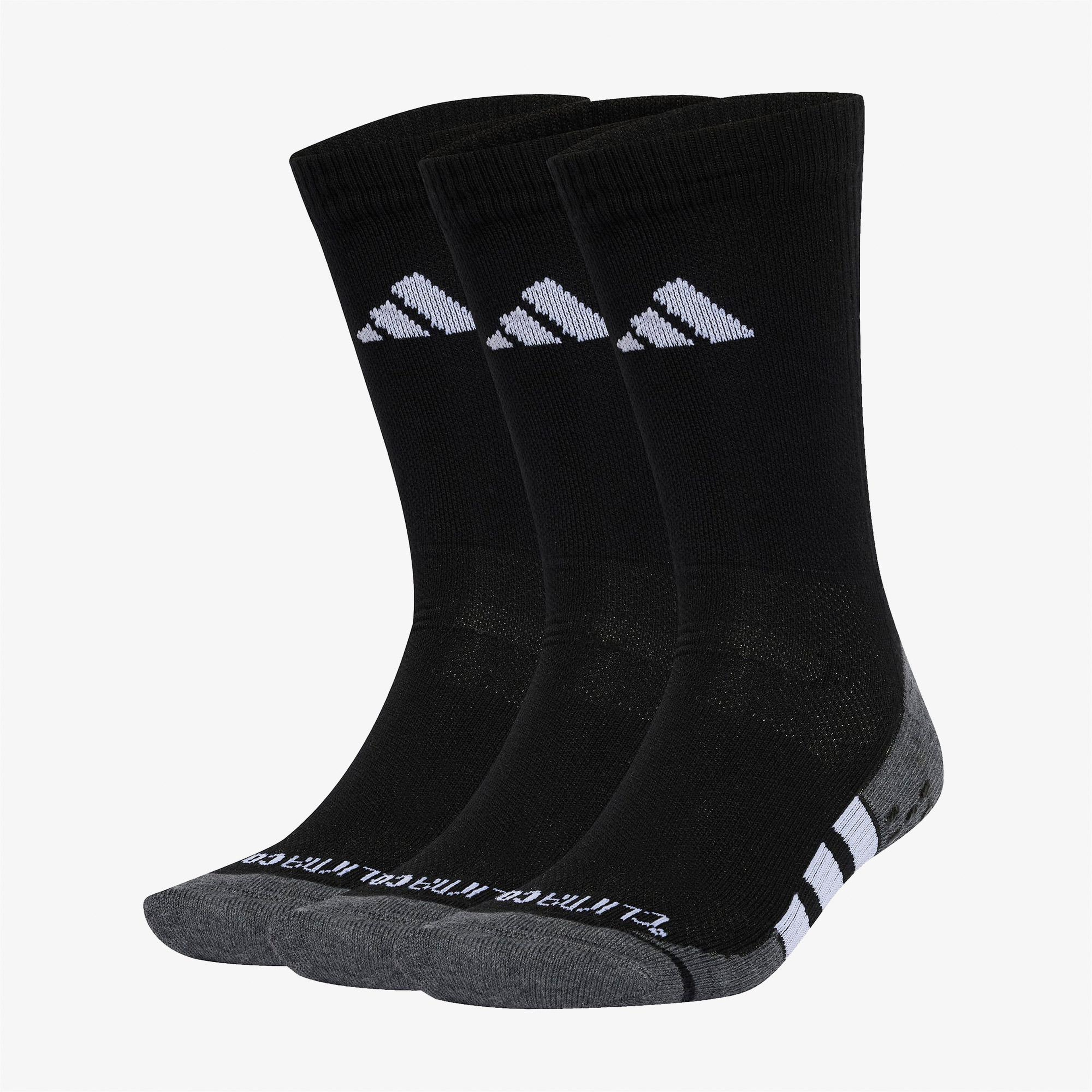 adidas Performance Grip Climacool Cushioned Bilekli 3lü Unisex Siyah Antrenman Çorabı