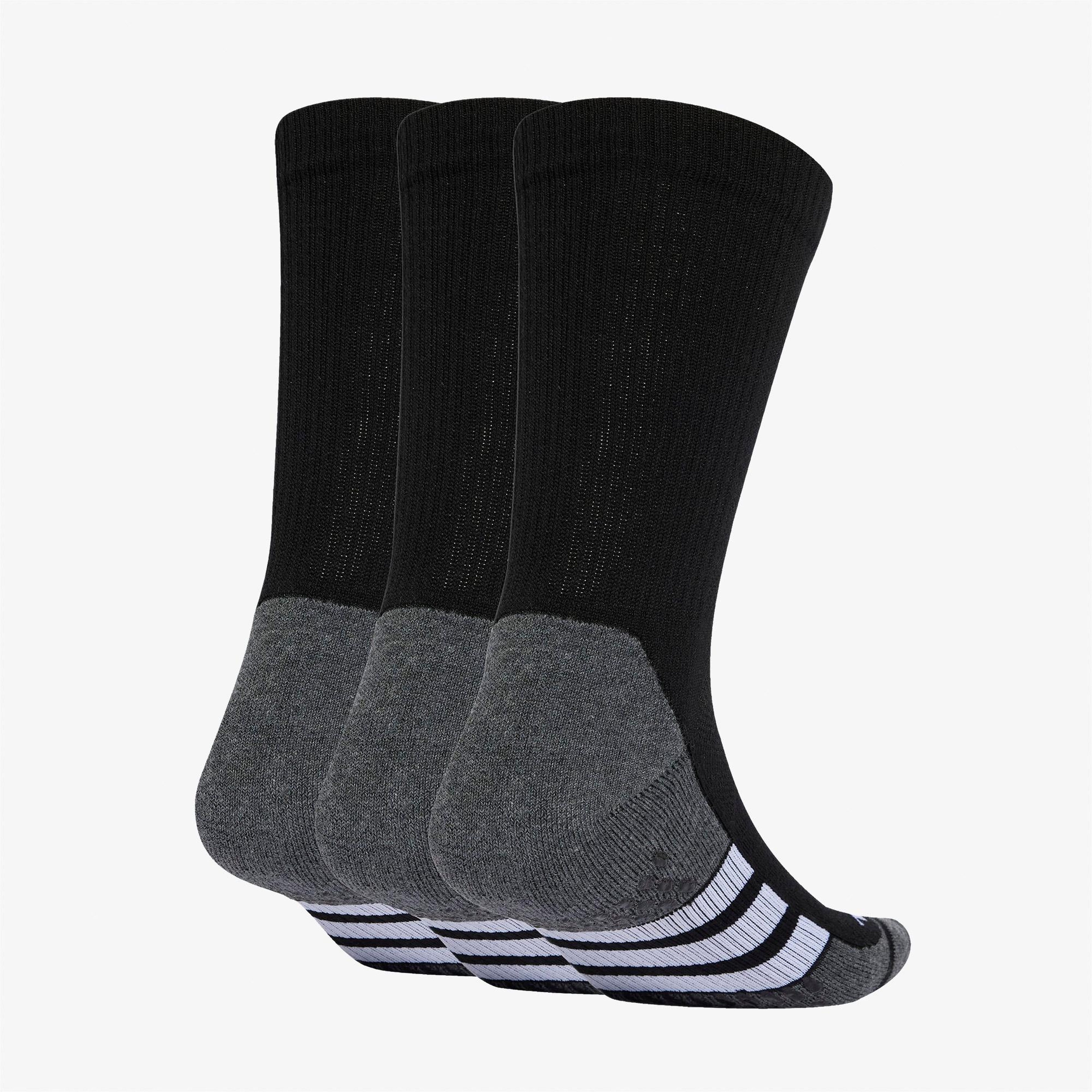 adidas Performance Grip Climacool Cushioned Bilekli 3lü Unisex Siyah Antrenman Çorabı