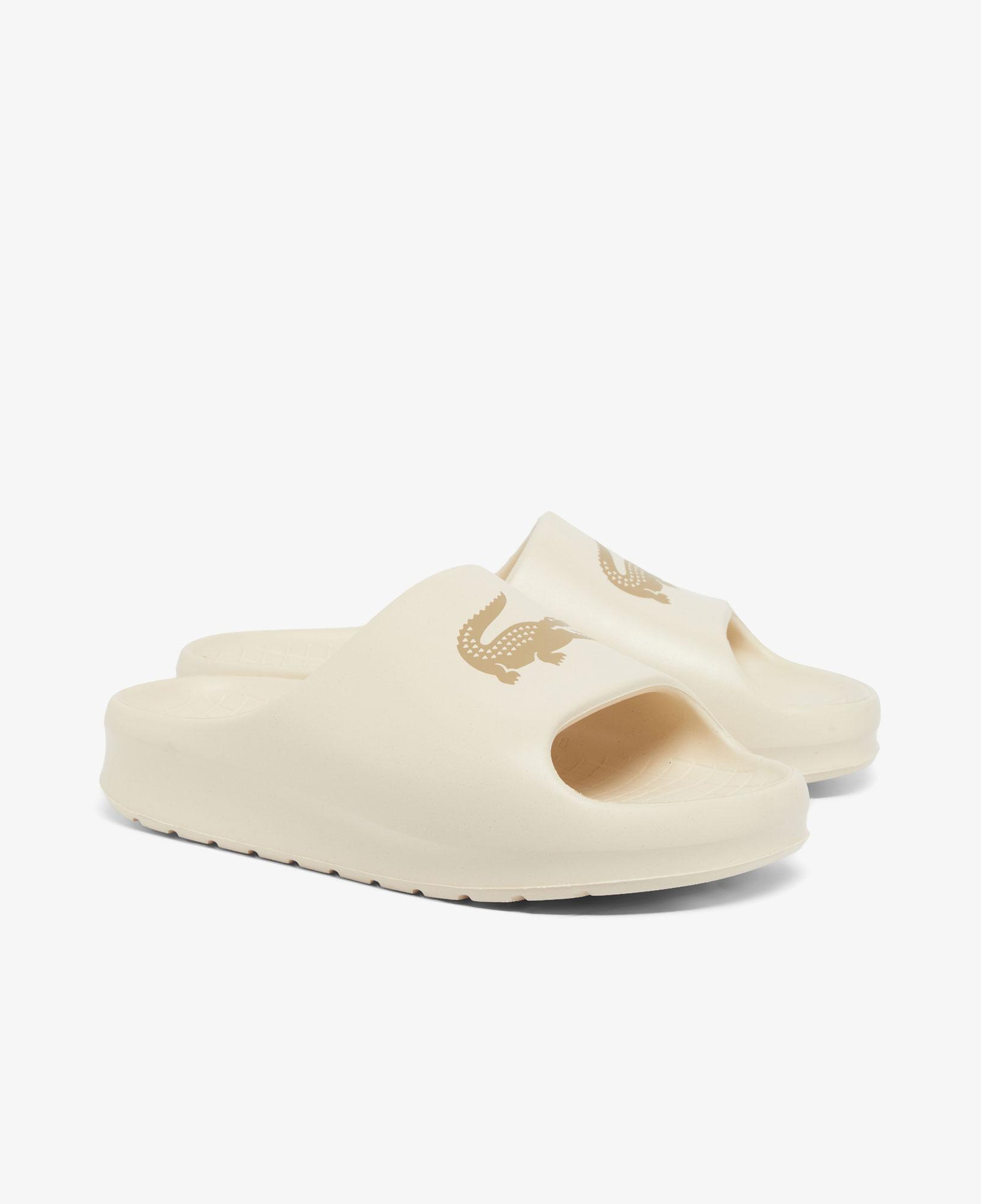 Lacoste Croco 2.0 Kadın Krem Terlik