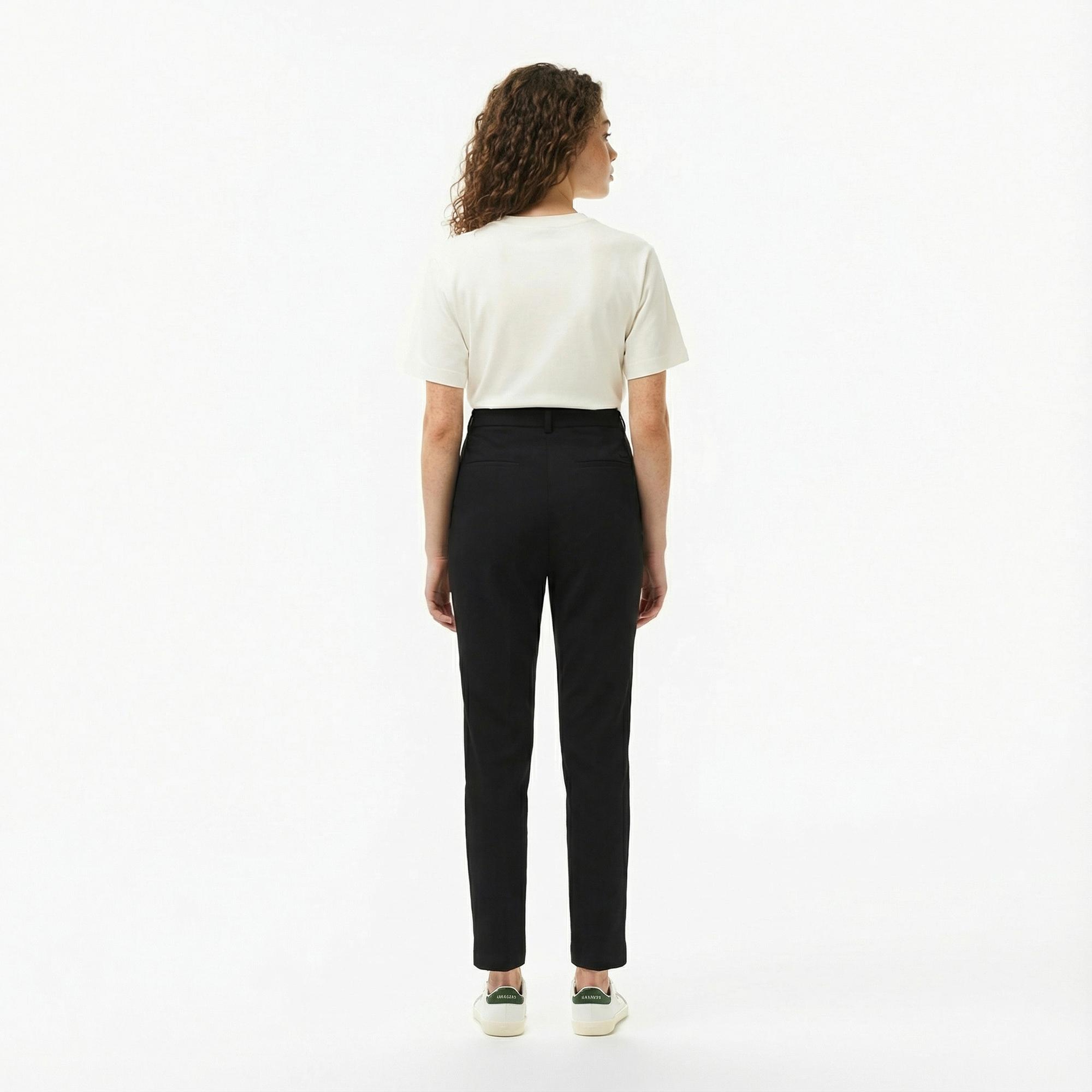 Kadın Regular Fit Siyah Pantolon