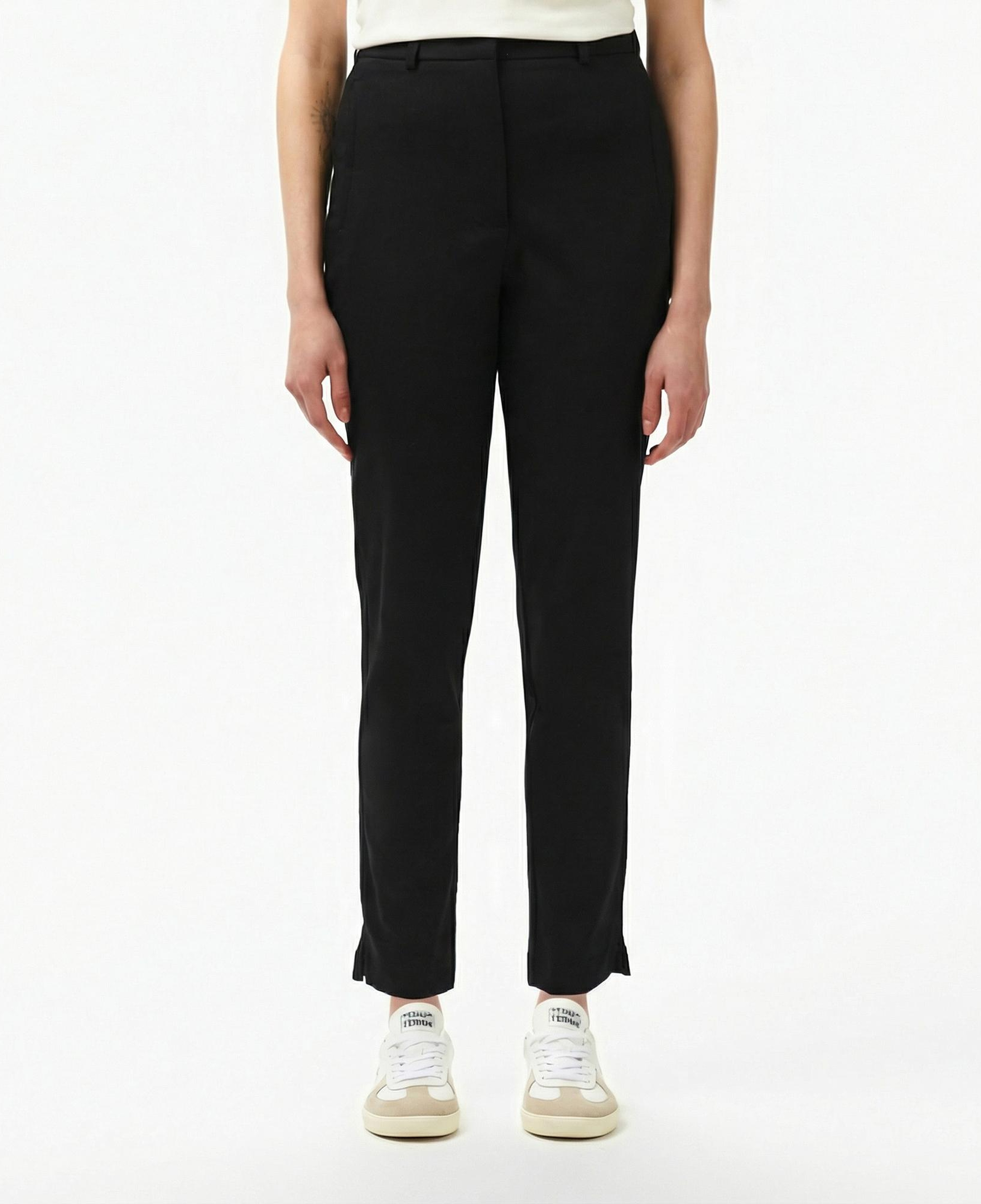 Kadın Regular Fit Siyah Pantolon