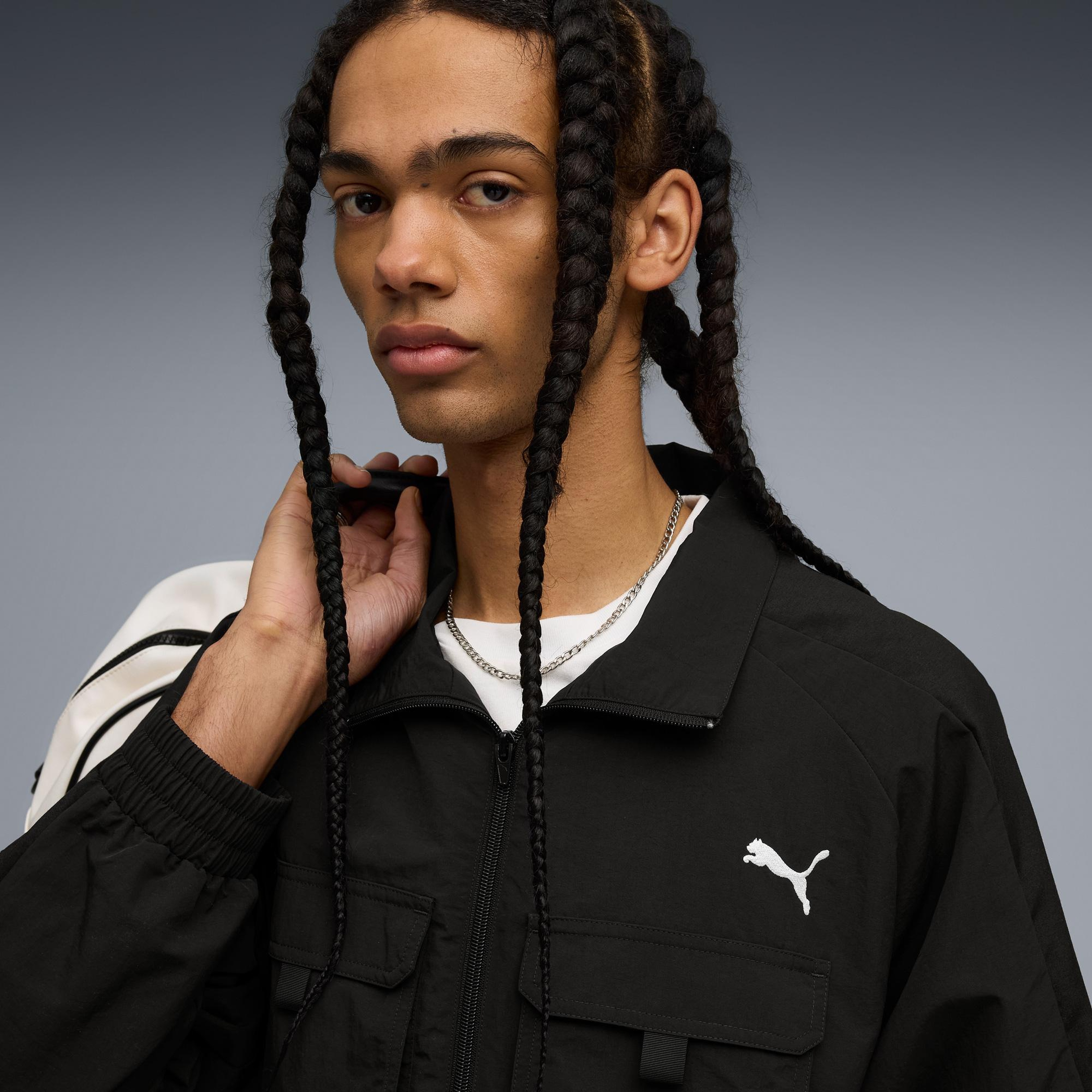 Puma T7 Cargo Track Erkek Siyah Ceket