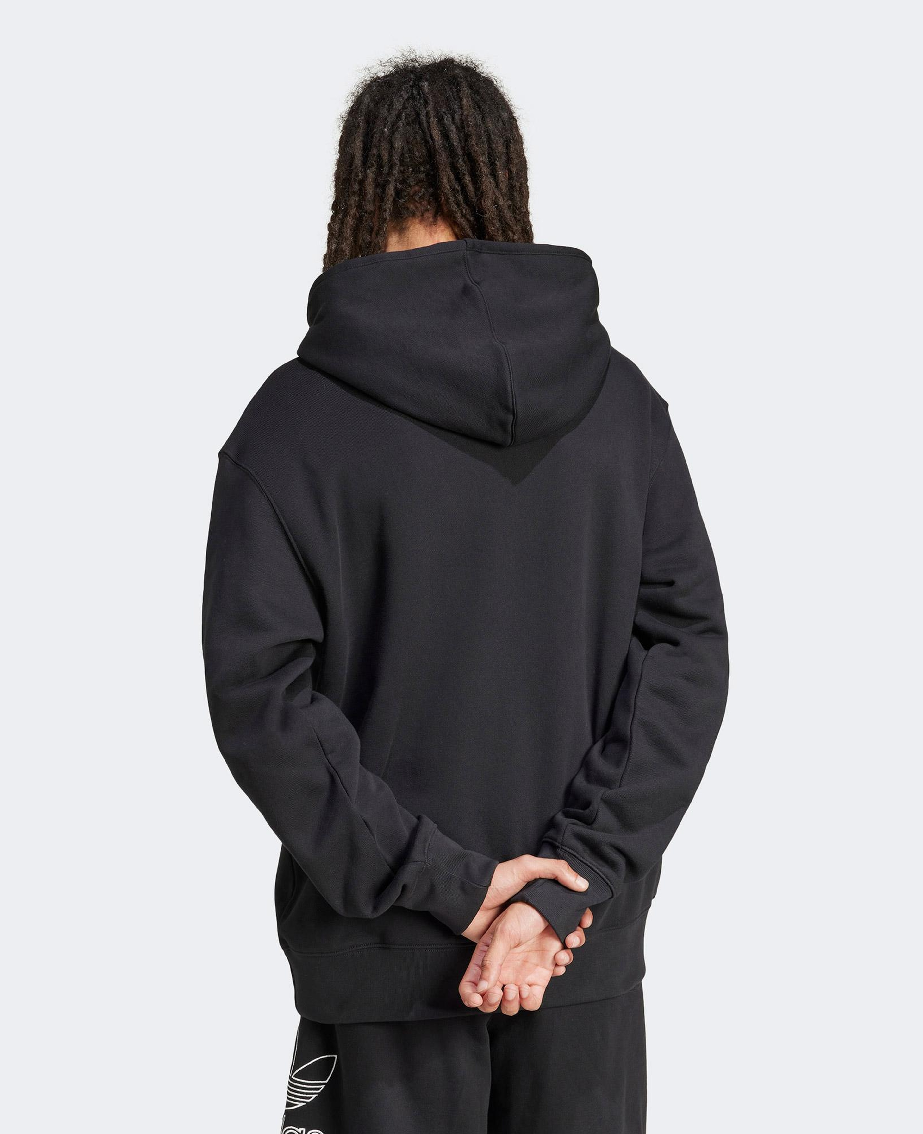 adidas Adicolor Outline Trefoil Erkek Siyah Sweatshirt