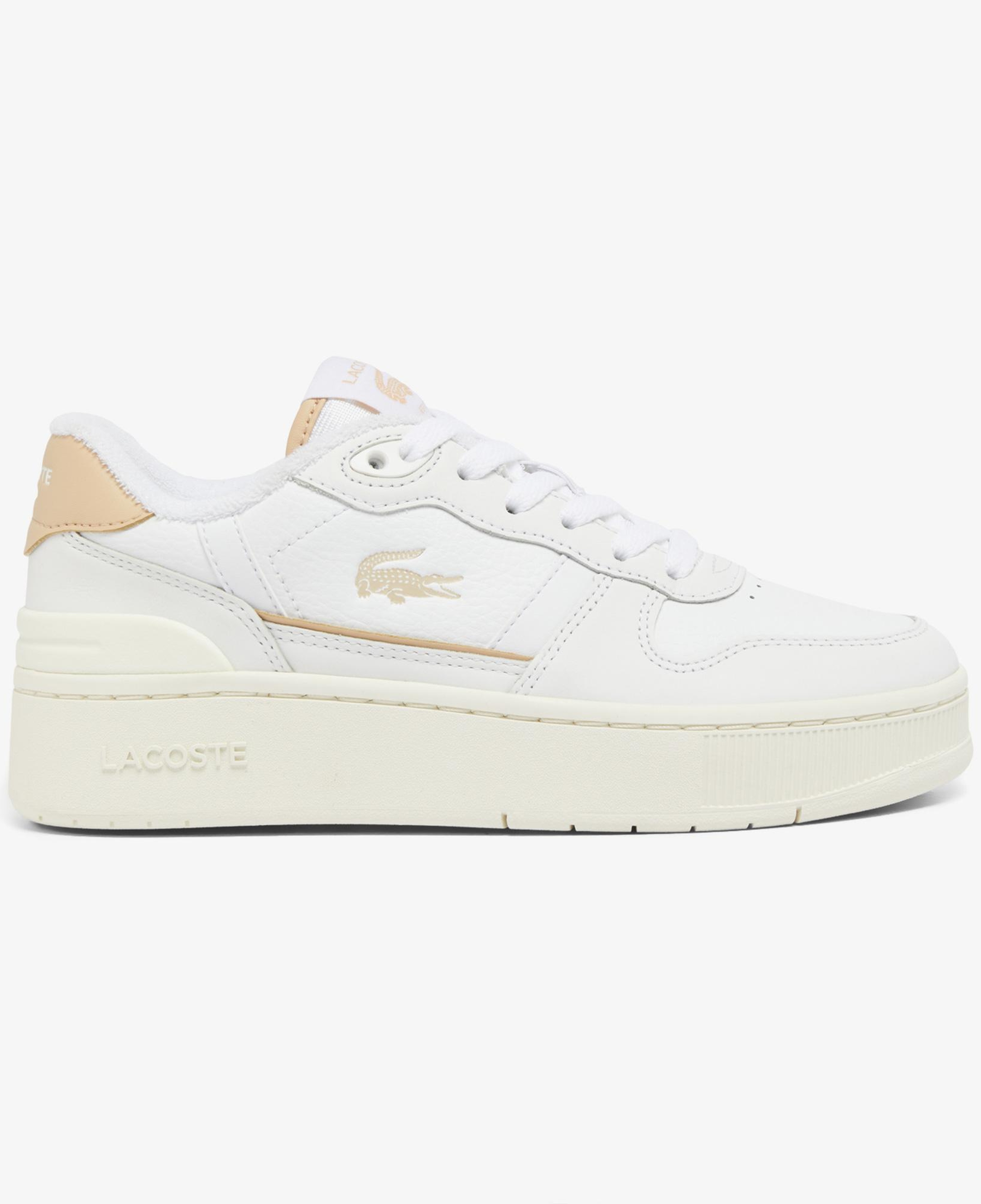 Lacoste T-Clip Platform Kadın Krem Sneaker