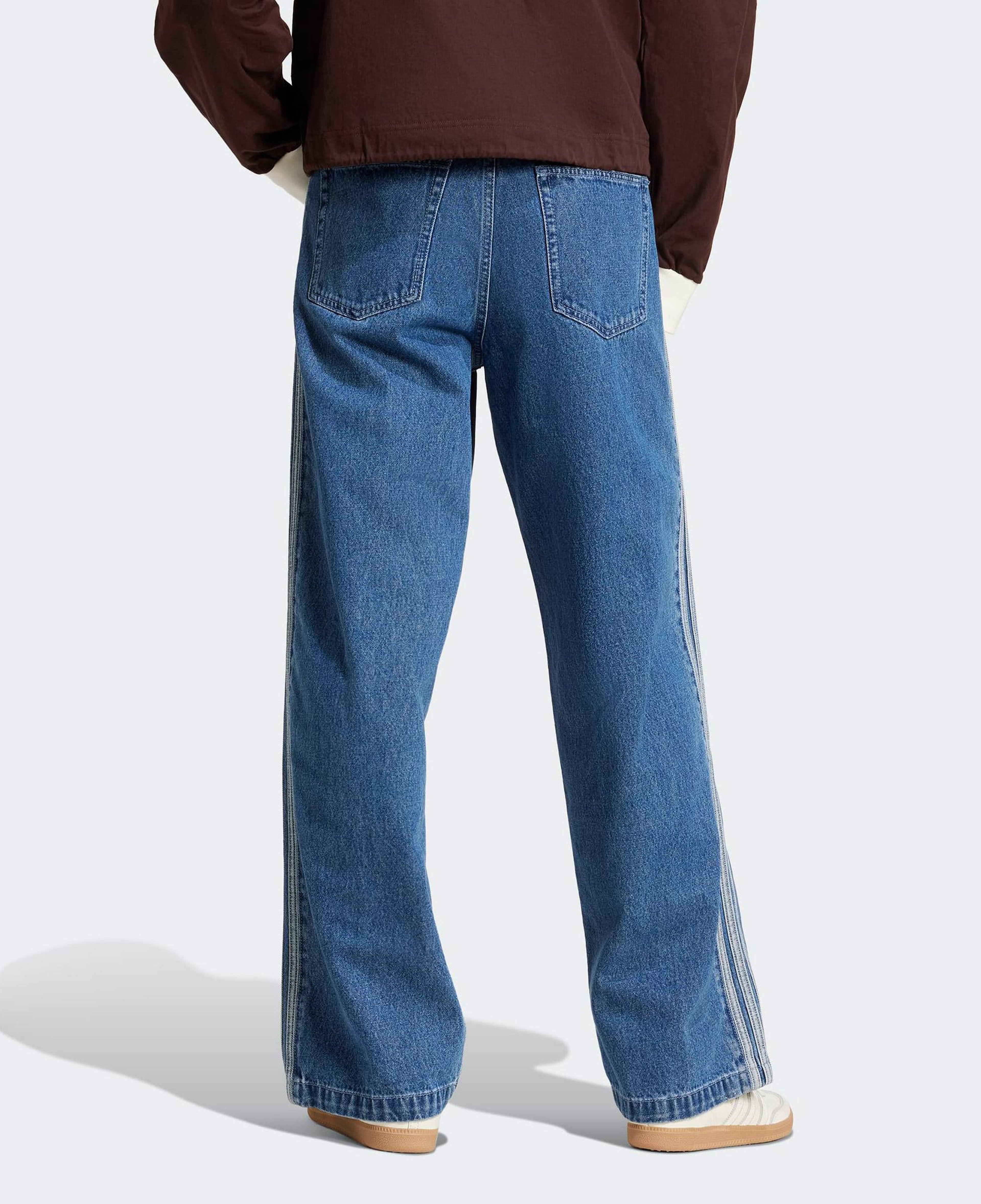 adidas Adicolor Firebird Erkek Denim Mavi Pantolon