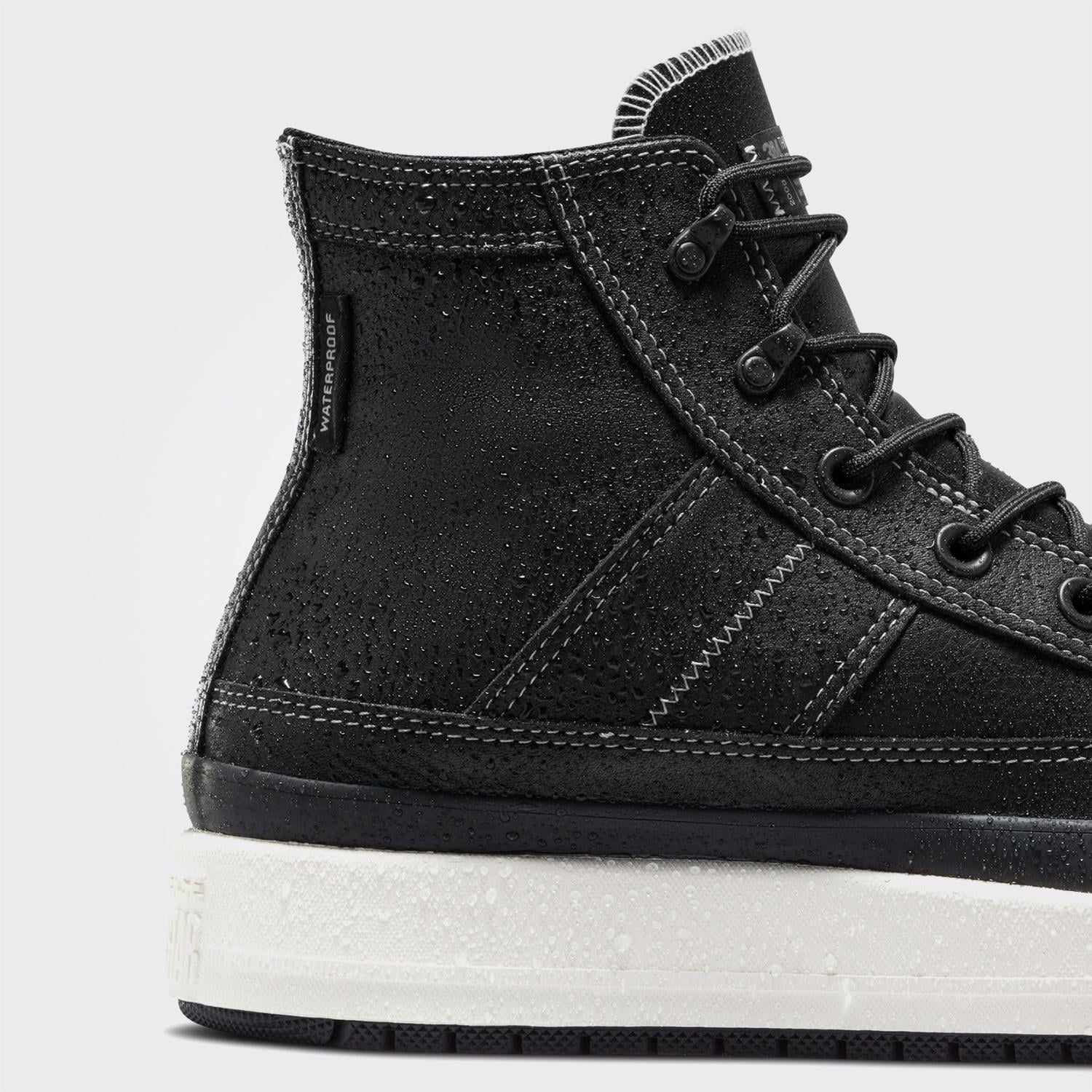 Converse Chuck Taylor All Star Equip Unisex Siyah Deri Su Geçirmez Bot
