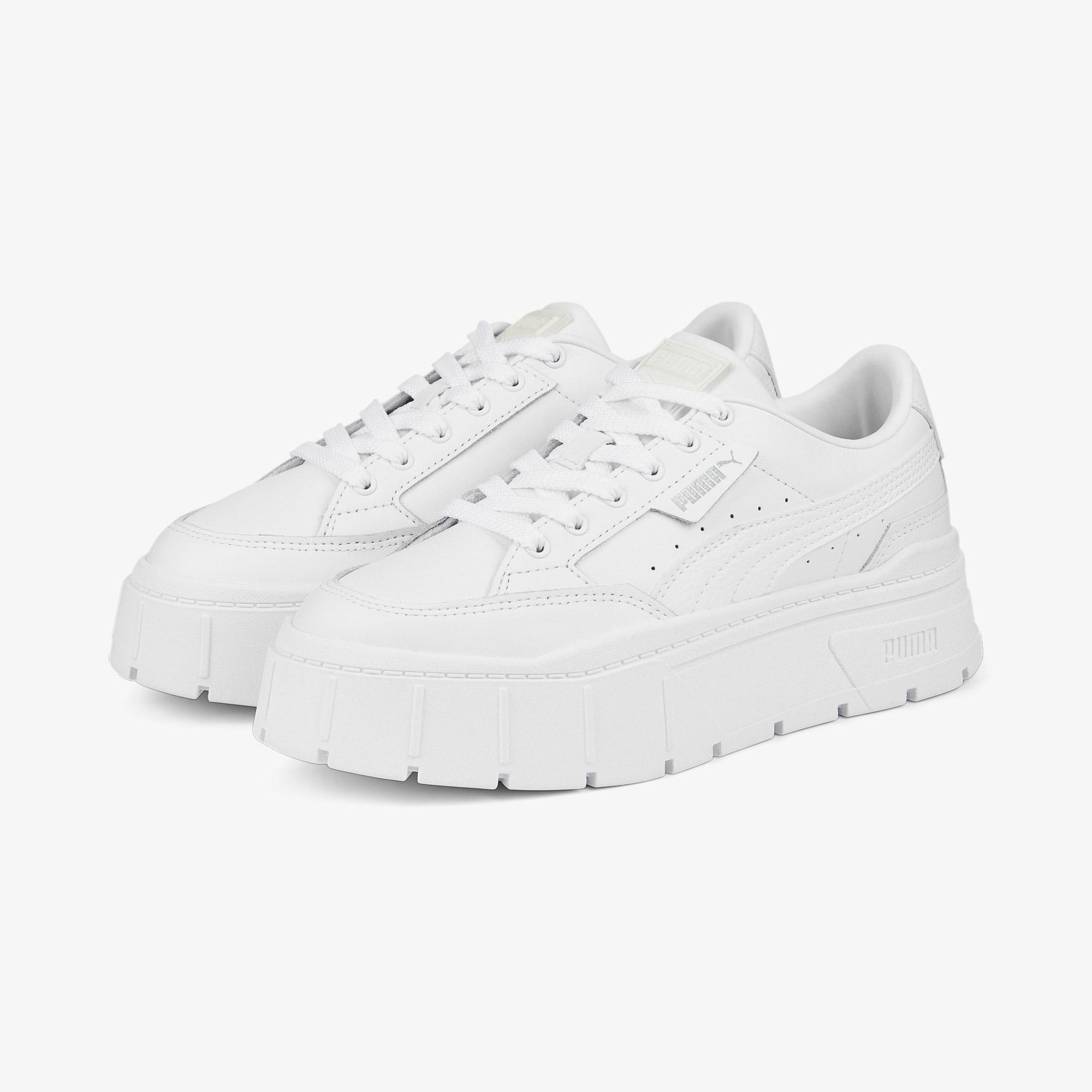 Puma Mayze Stack Kadın Platform Beyaz Spor Ayakkabı