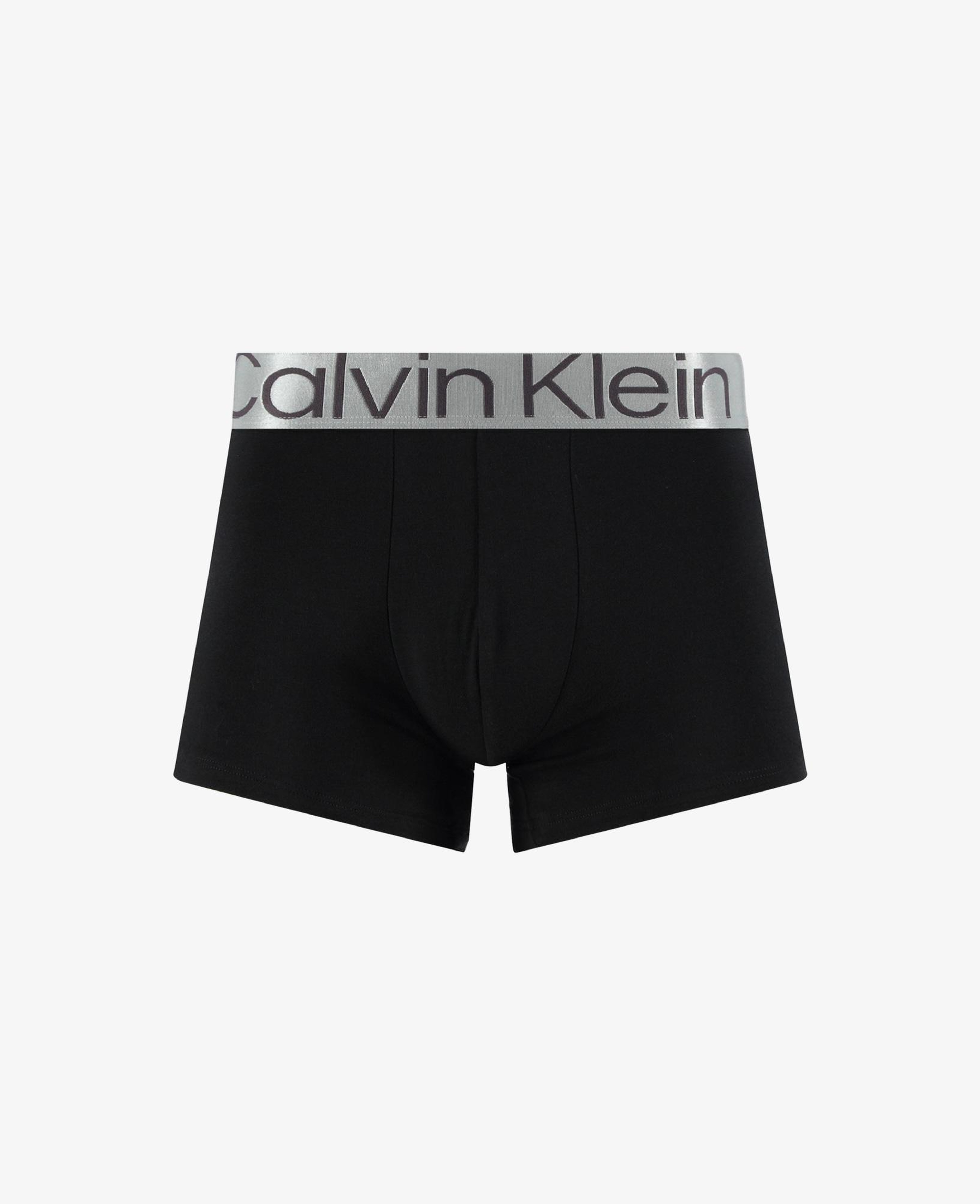 Calvin Klein Trunk Metalik Bantlı 3'lü Erkek Siyah Boxer